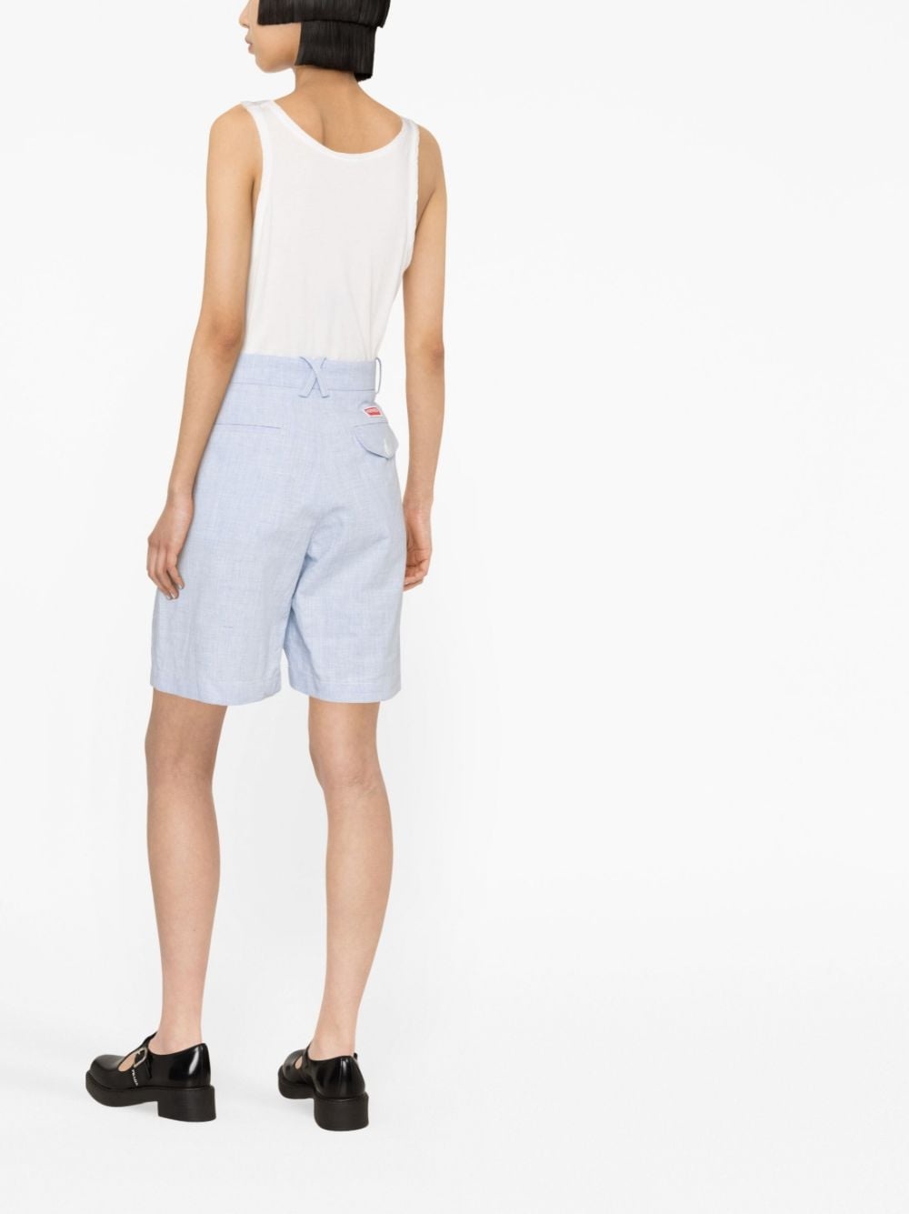 Tailored linen shorts - 4