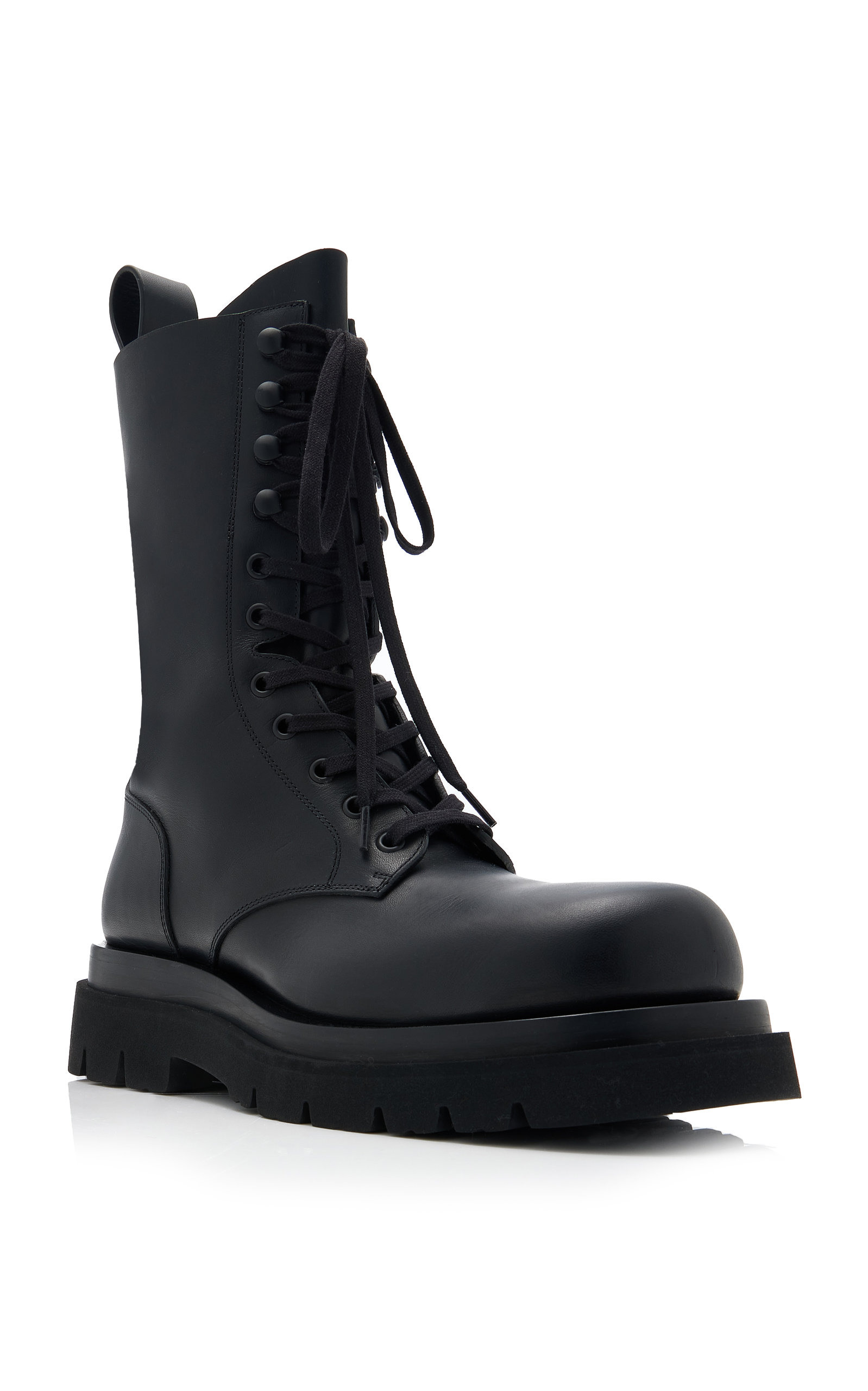 Lug Lace-Up Boot Military Calf black - 6
