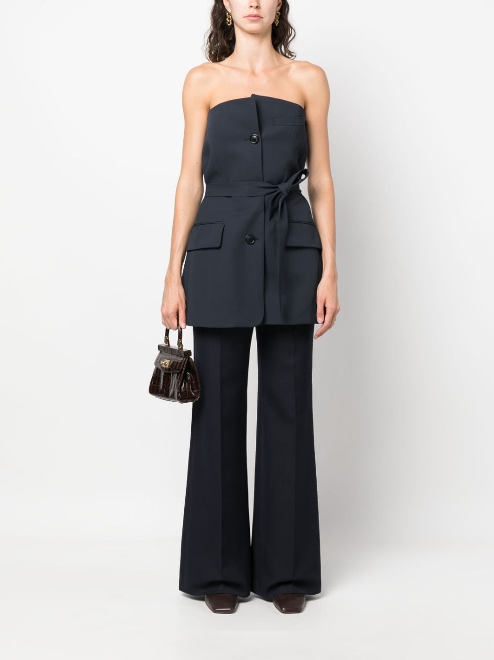 off-shoulder suit top - 2