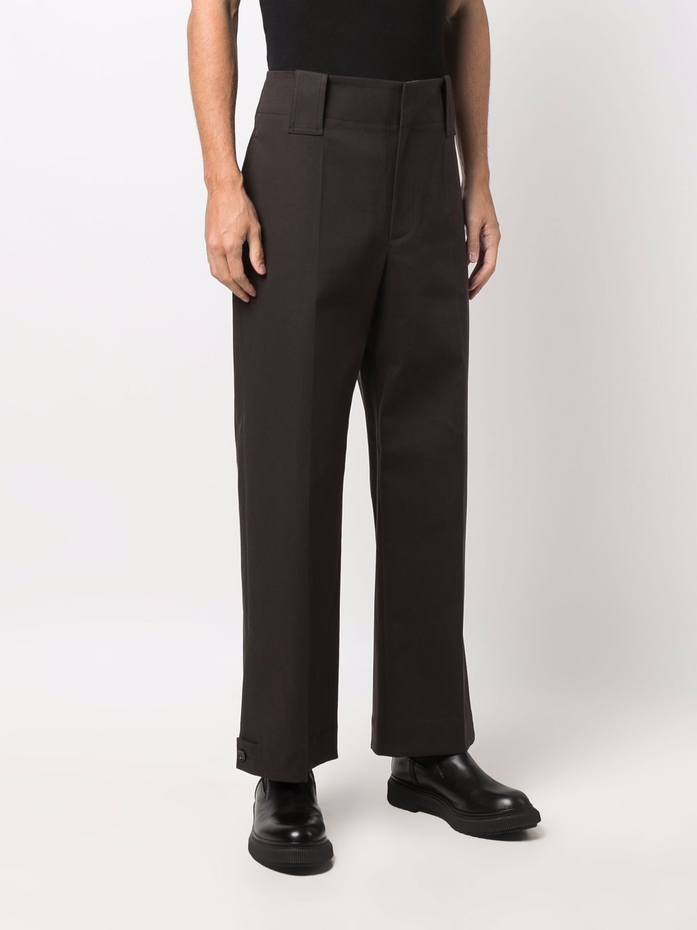 pressed-crease tailored trousers - 3