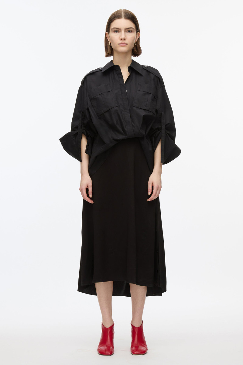 3.1 Phillip Lim Draped Shirt Combo Slip Dress outlook