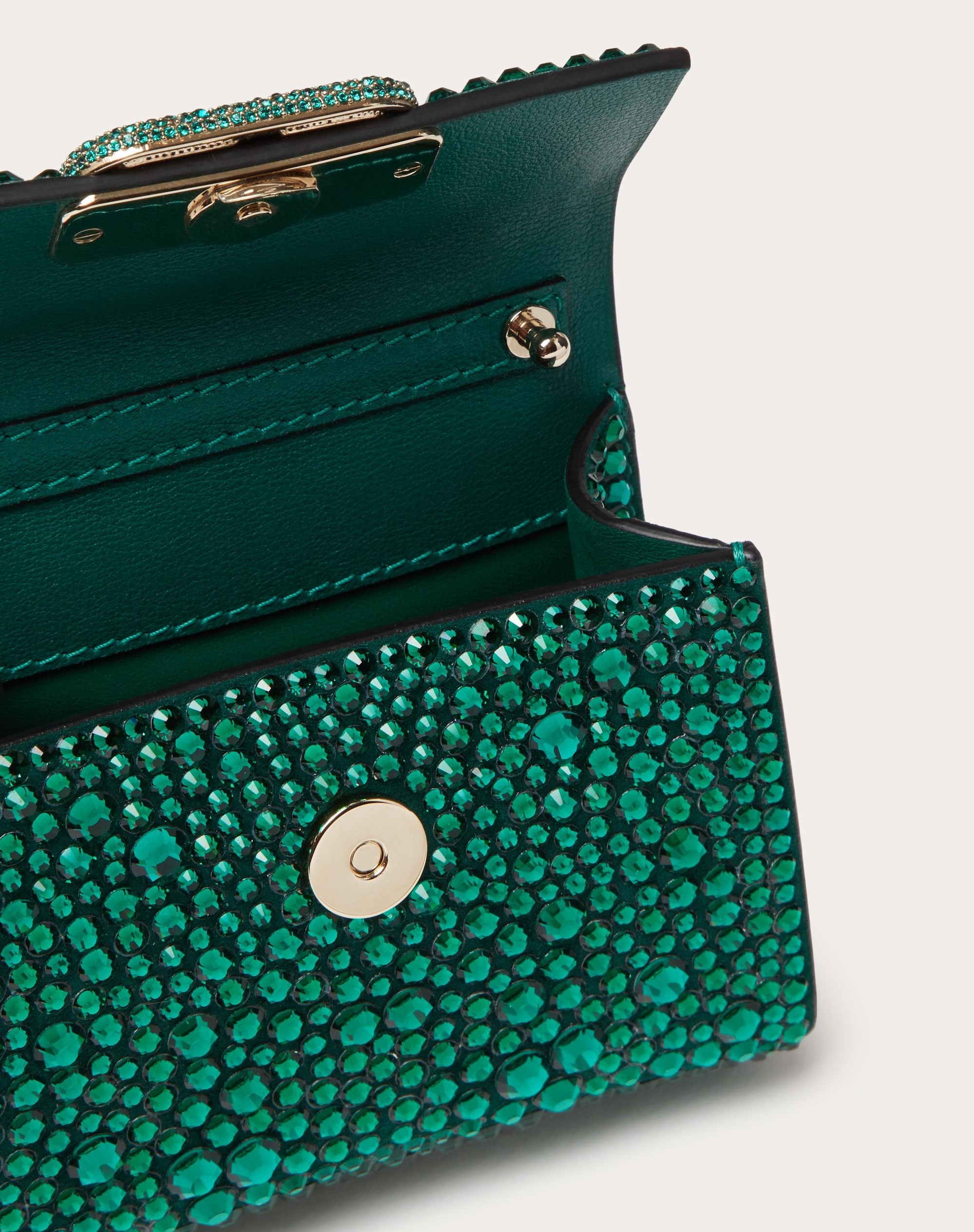 VSLING MICRO HANDBAG WITH SPARKLING EMBROIDERY - 5