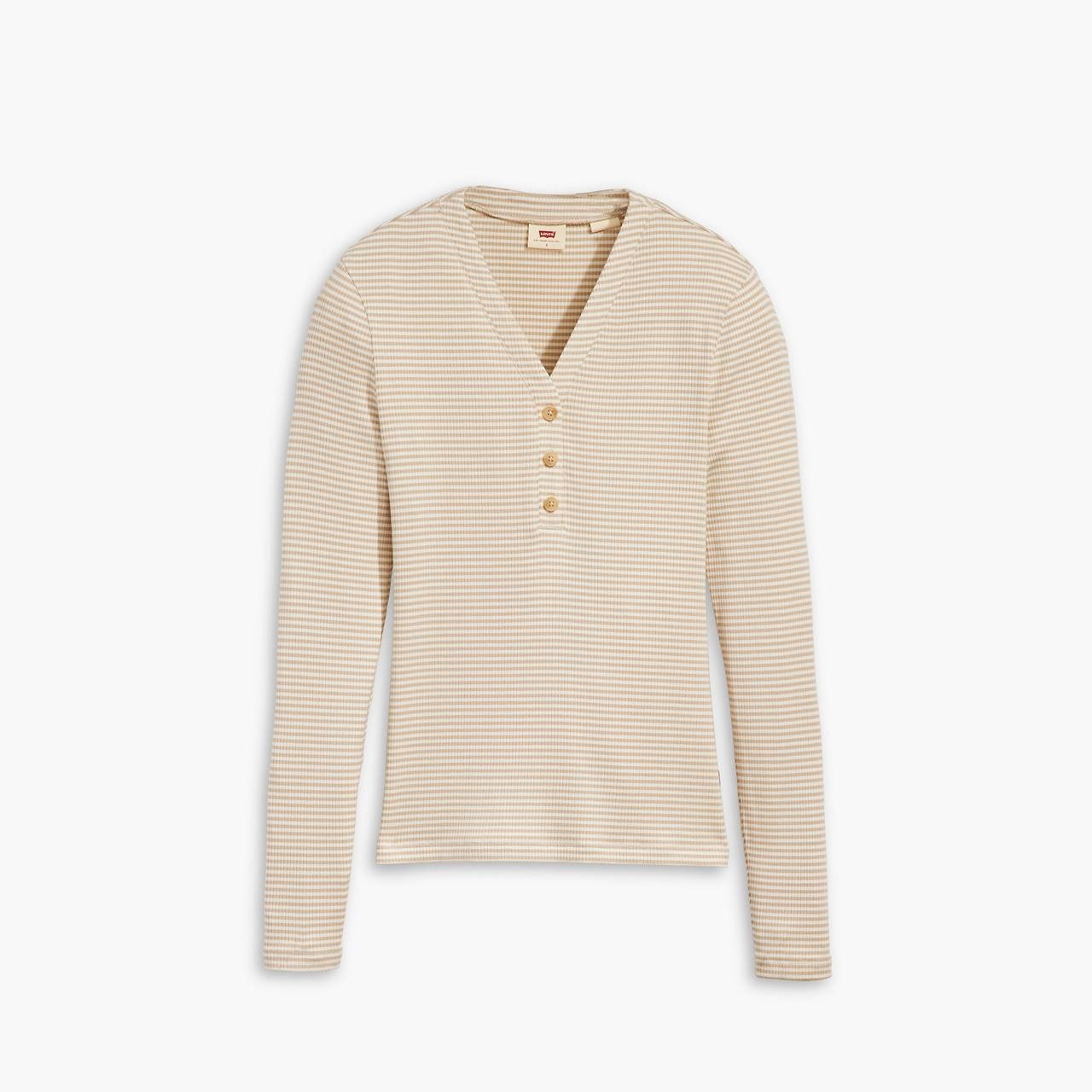 STRIPED DREAMY HENLEY SHIRT - 1