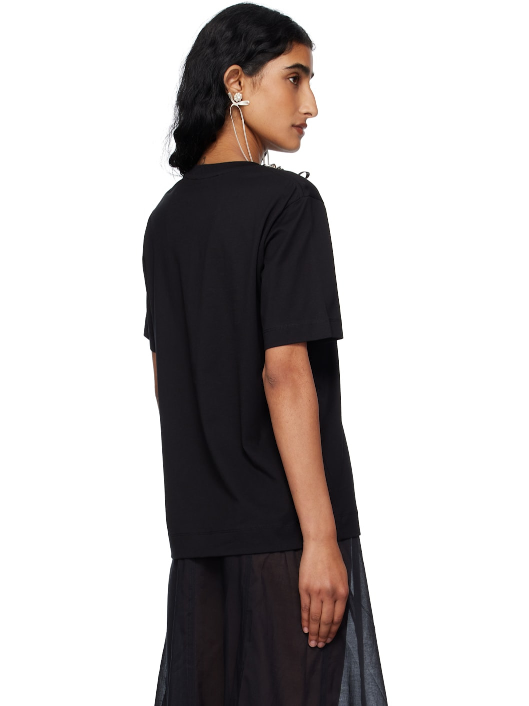 Black Pearl & Chain Boy T-shirt - 3
