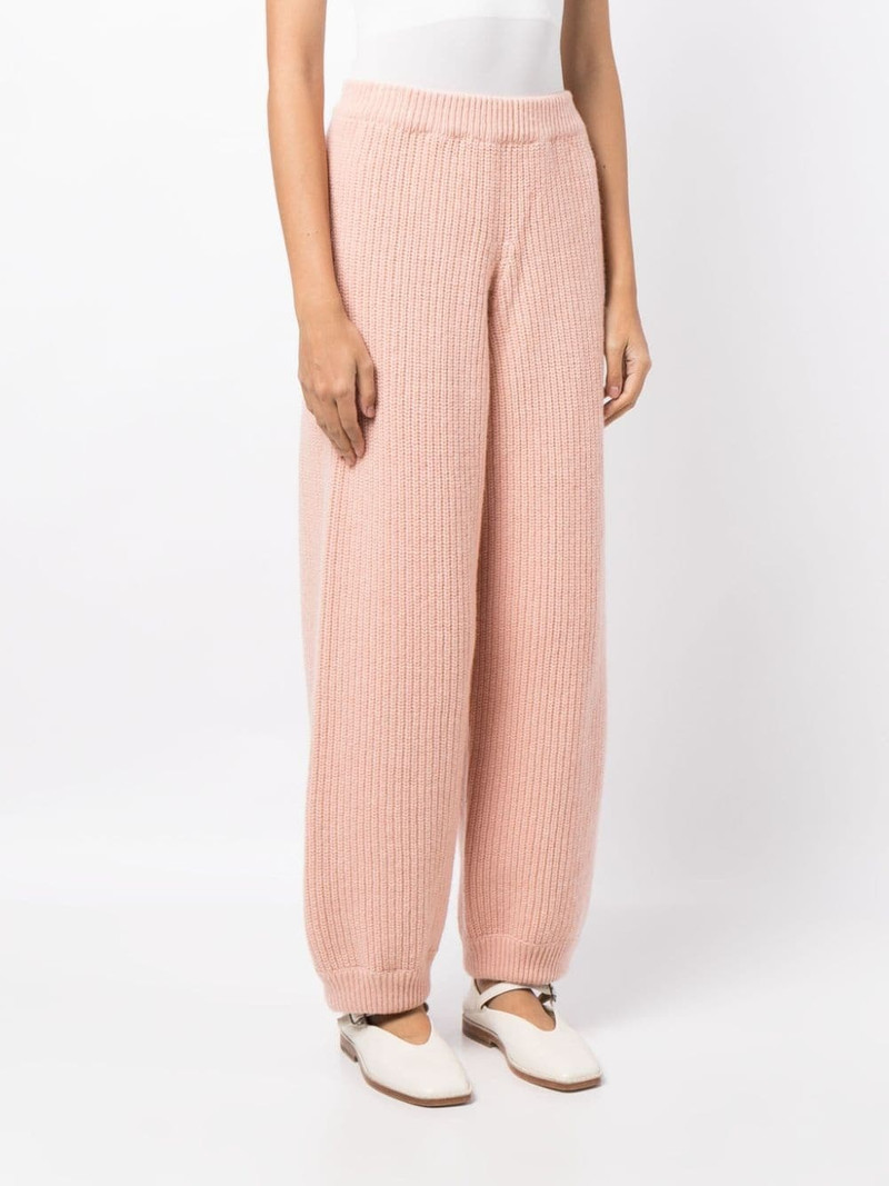 ribbed knitted trousers 3