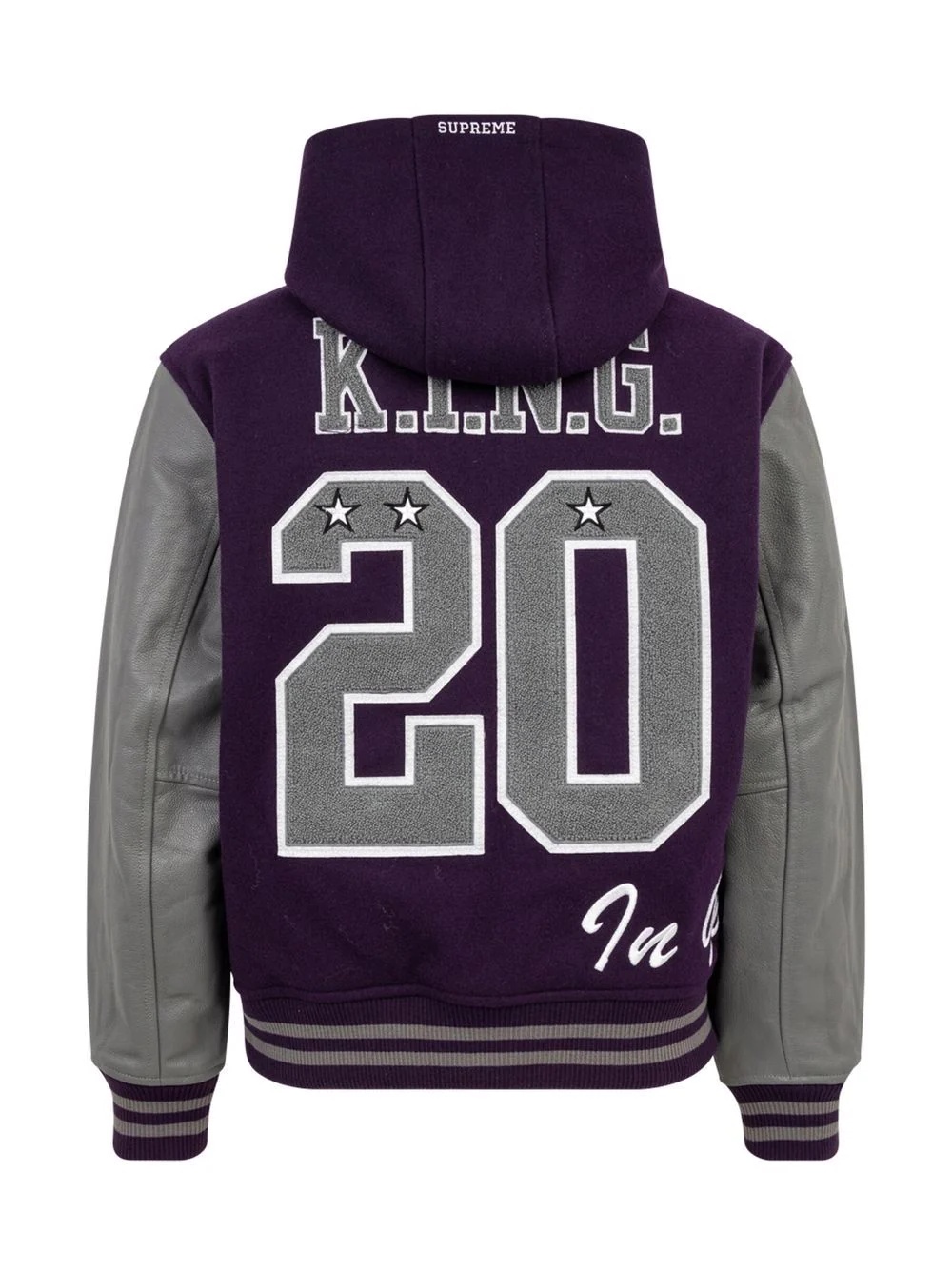 King hooded varsity jacket - 2