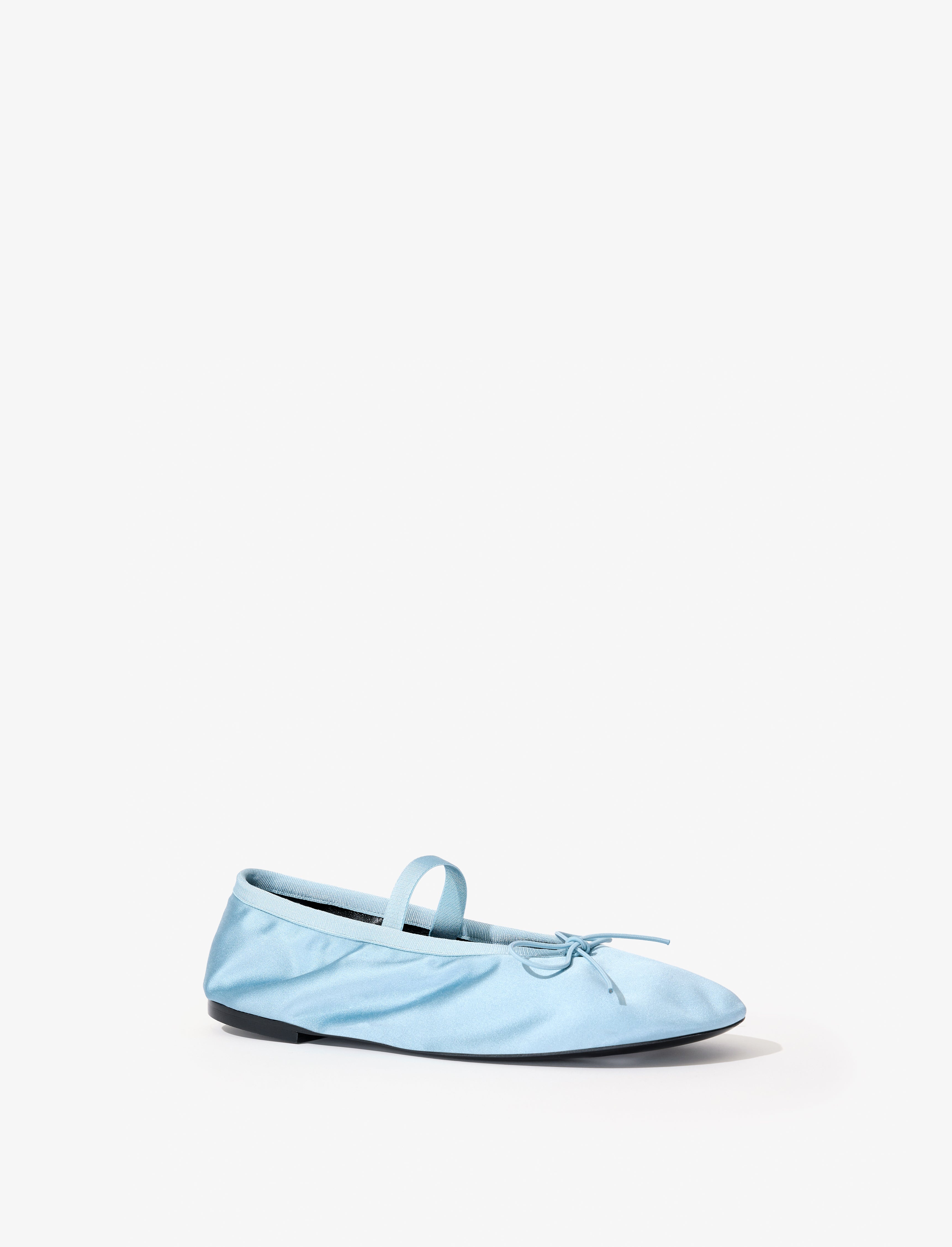 Glove Mary Jane Ballet Flats in Satin - 2