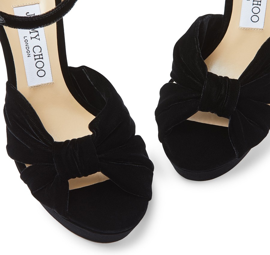 Heloise 120 velvet sandals - 4