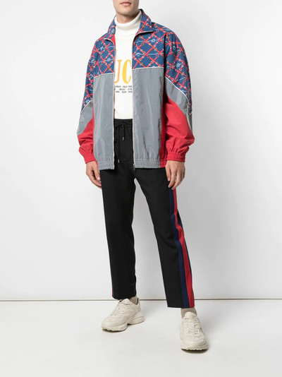 GUCCI graphic print sports jacket outlook