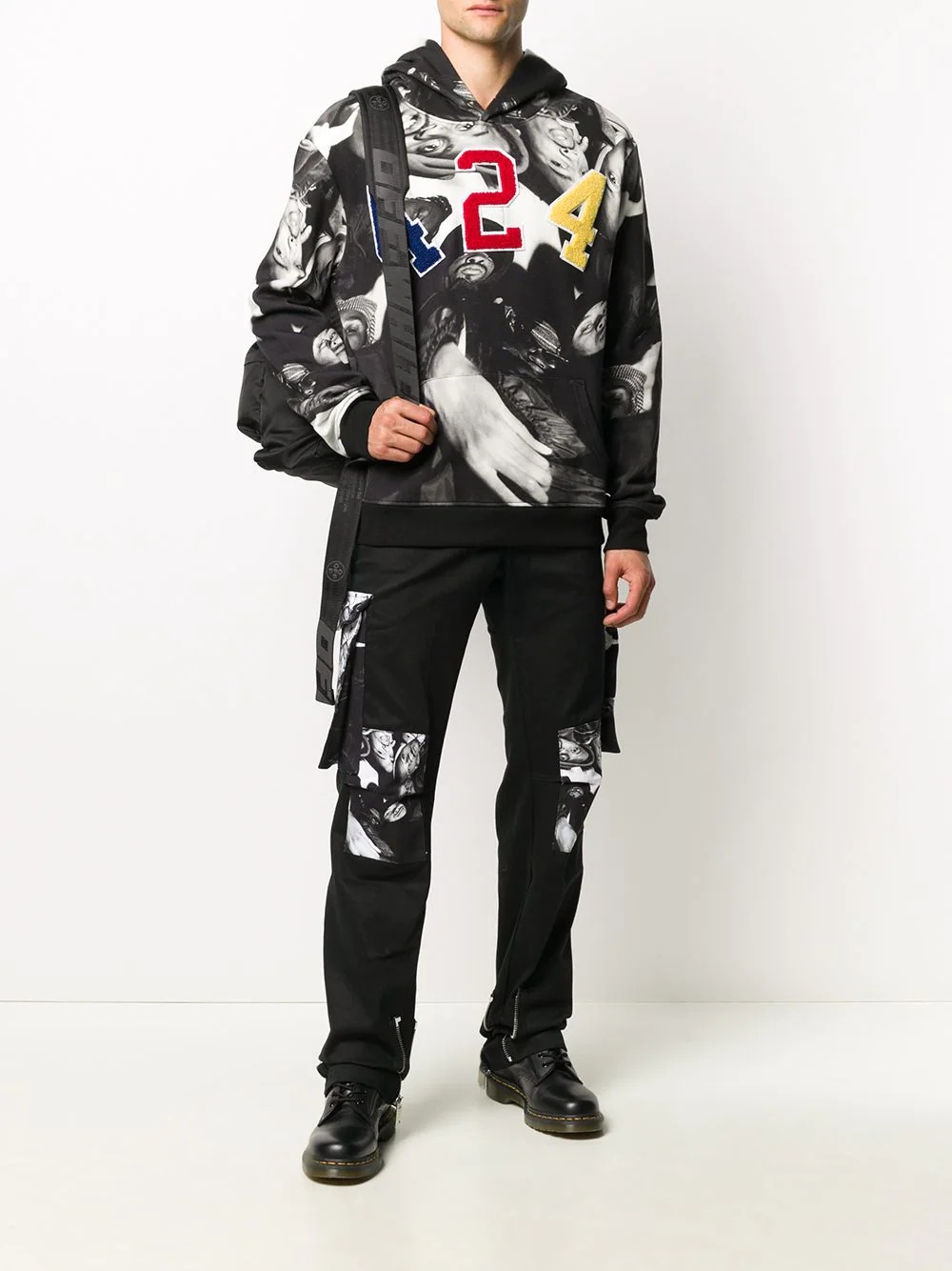 x Wu Tang photo-print hoodie - 2