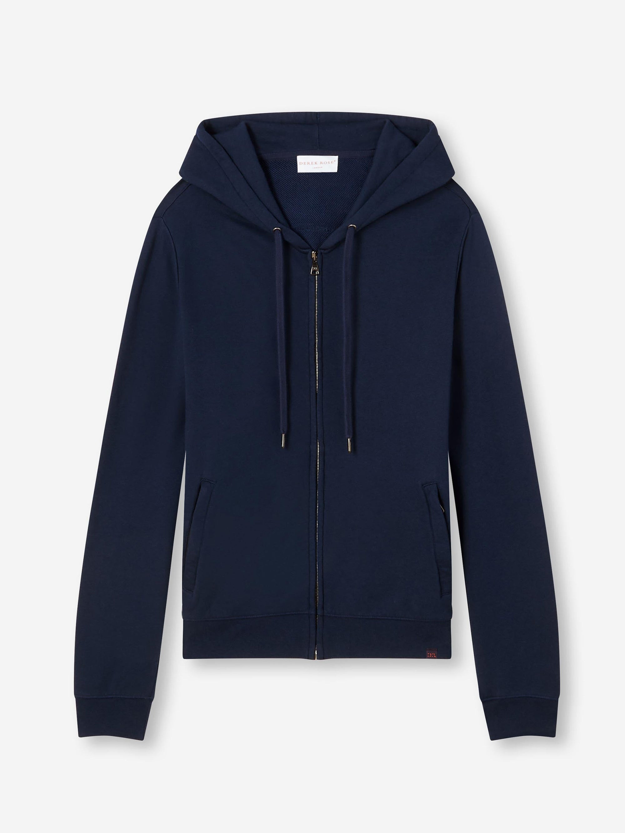 Men's Hoodie Quinn Cotton Modal Navy - 2