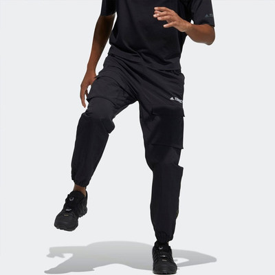 adidas adidas Bao Pack Pants Alphabet Logo Woven Bundle Feet Sports Long Pants Black GN7590 outlook