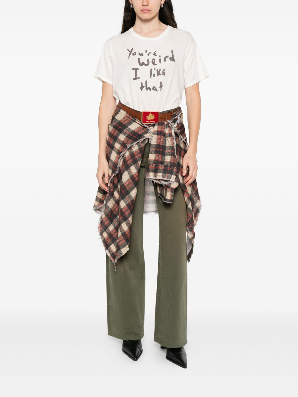 slogan-print T-shirt - 2