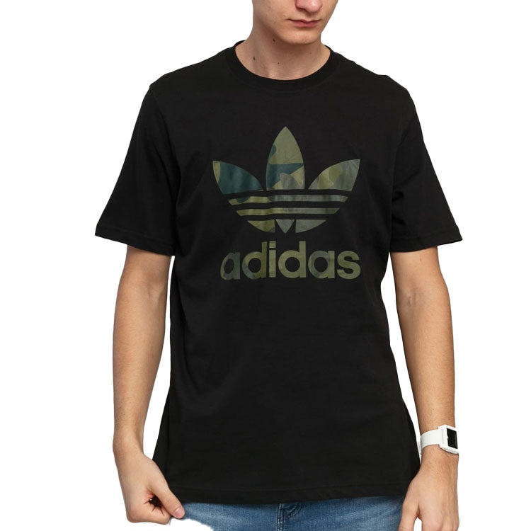 adidas originals Chest Logo Sports Short Sleeve Black FM3338 - 4