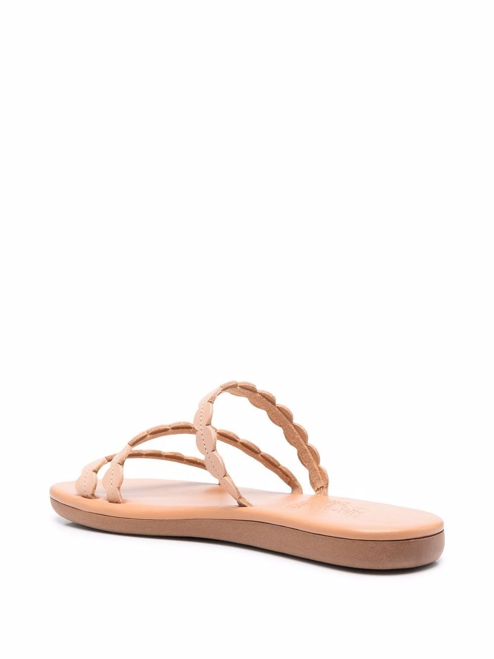 leather slip on sandals - 3