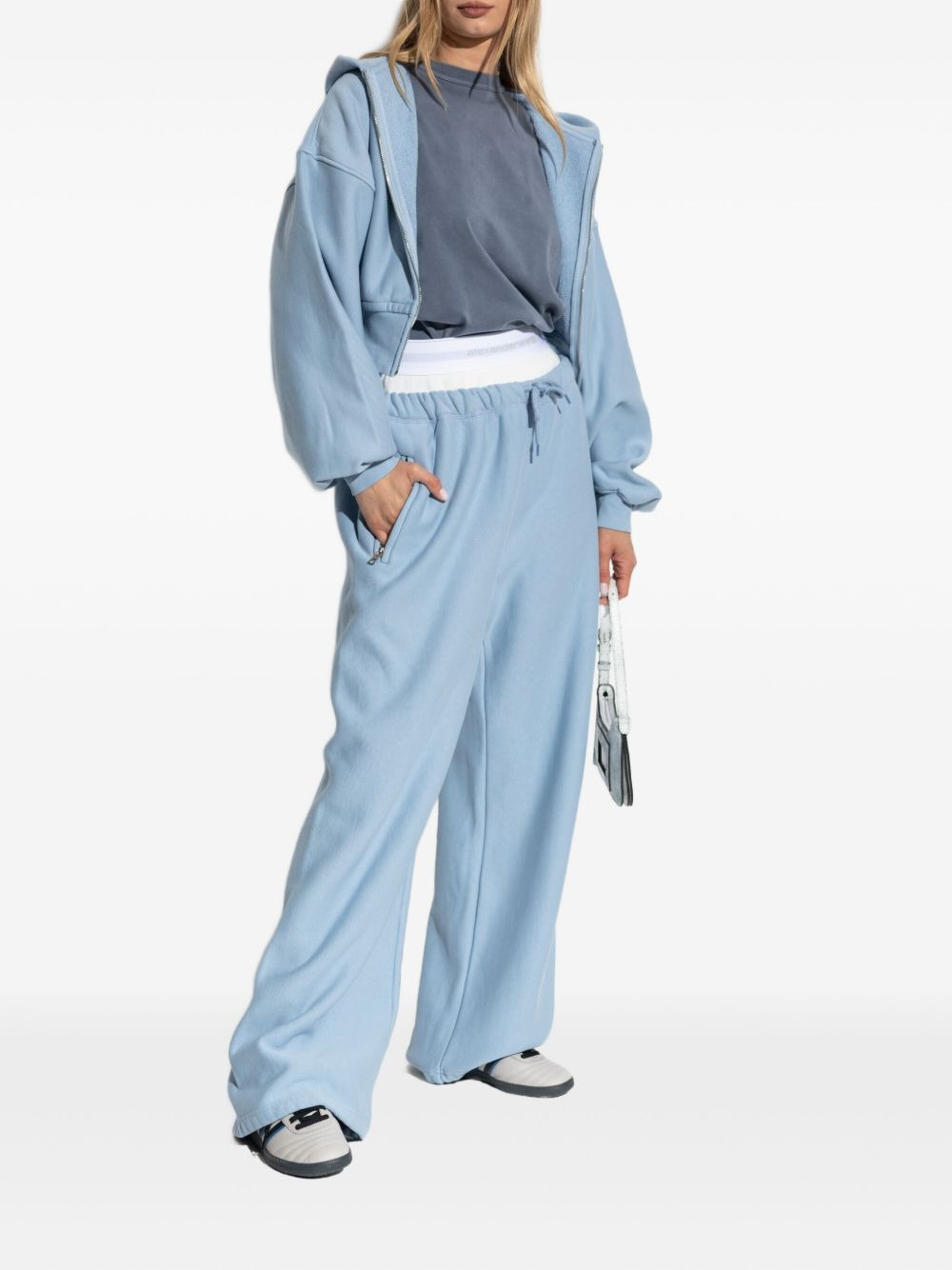 hooded zip-up top - 2
