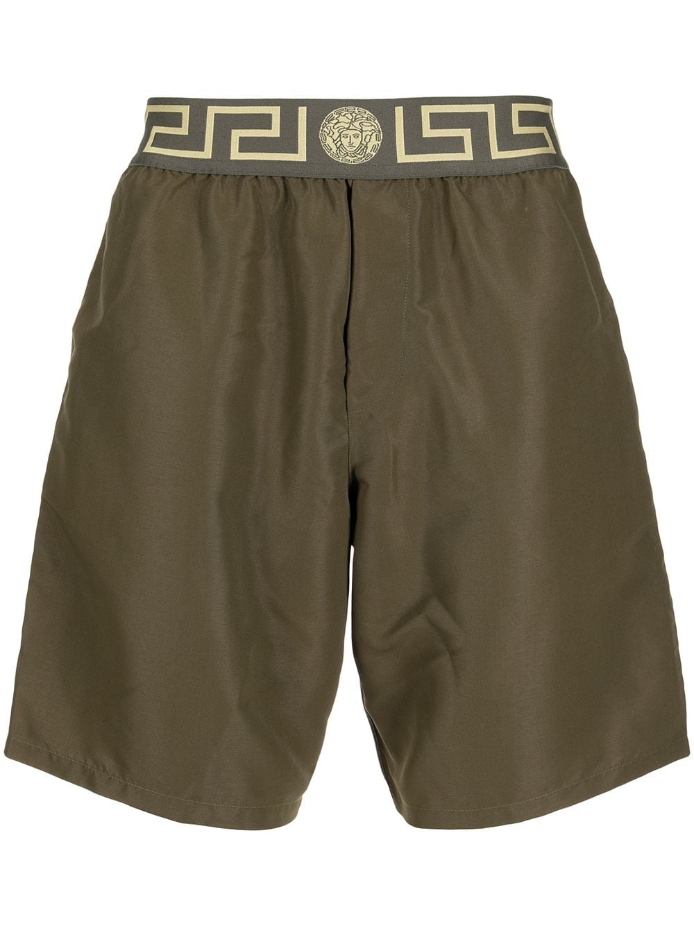 Greca waistband swimming shorts - 1