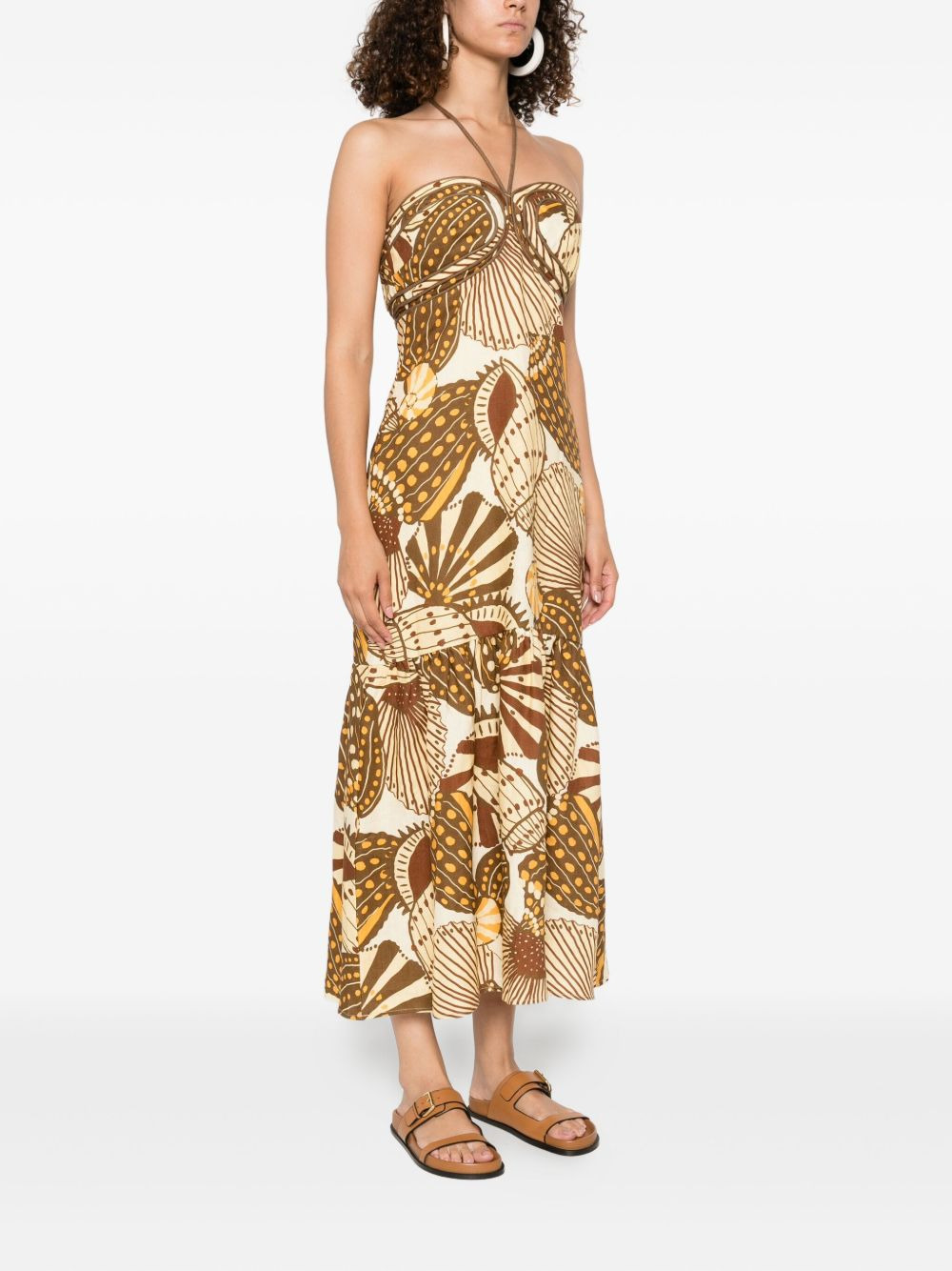 Shell Mix midi dress - 3