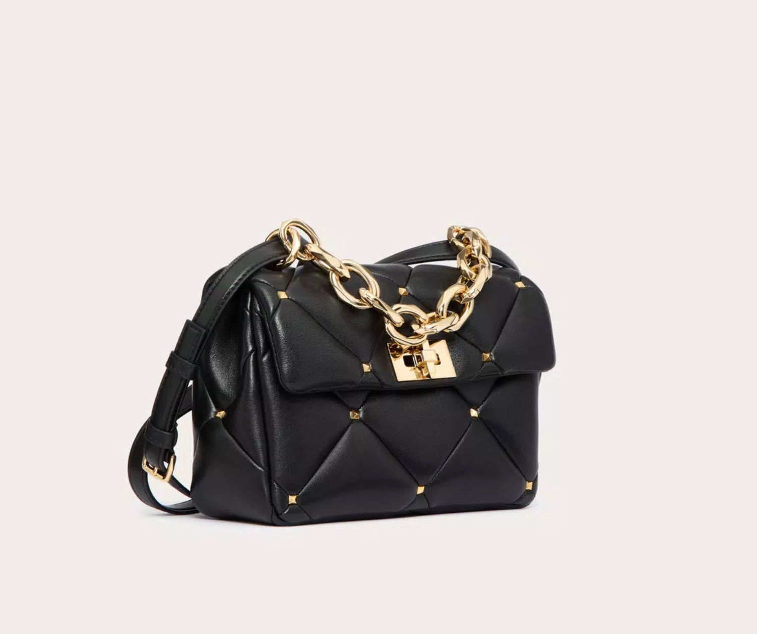 Valentino Garavani Roman Stud Bag In Nappa Patchwork - 2