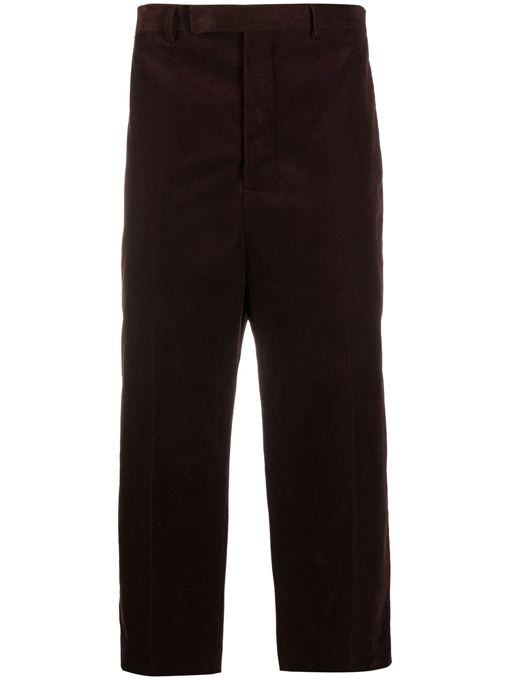 corduroy straight-leg trousers - 1