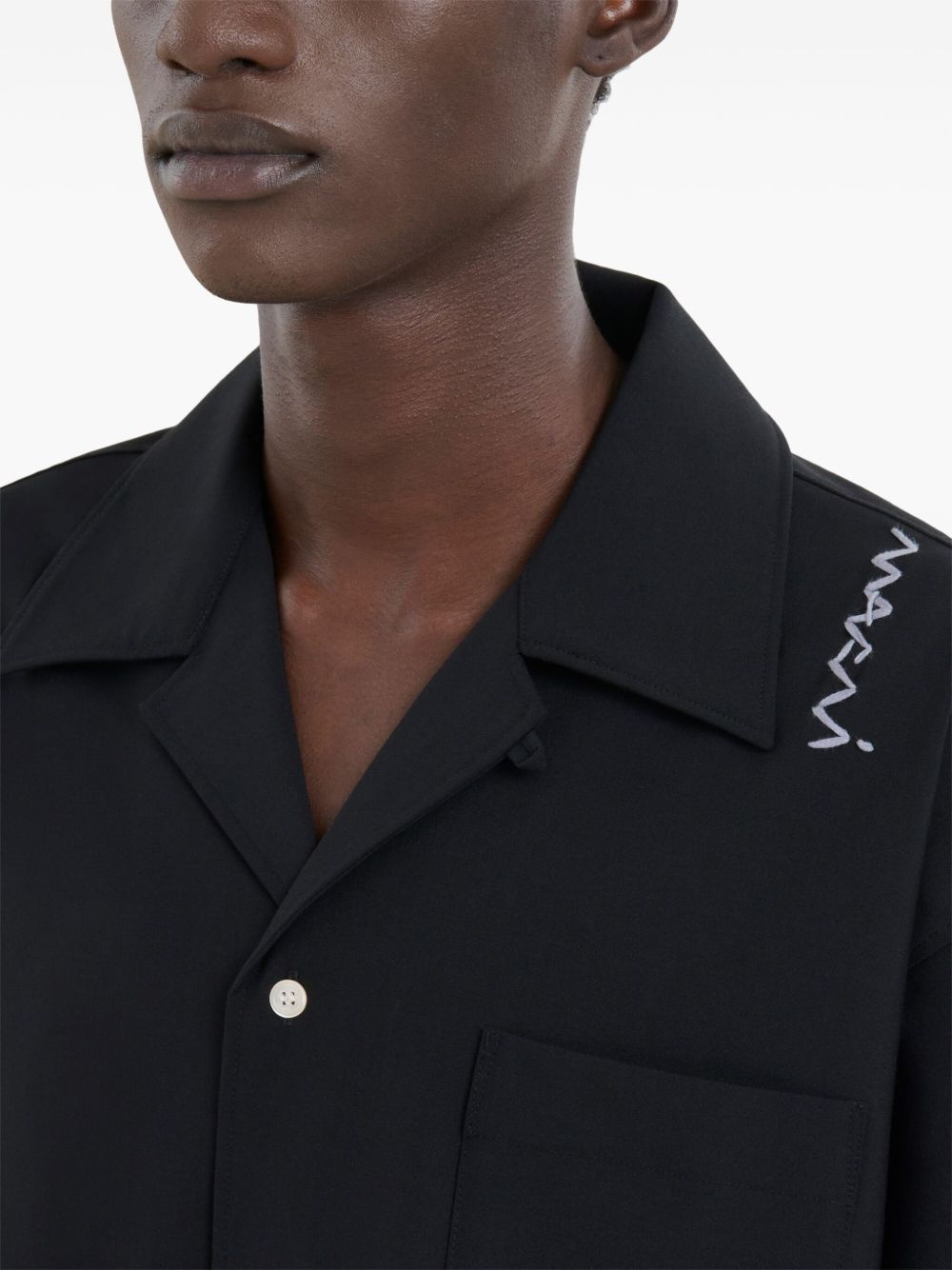 spread collar shirt - 5