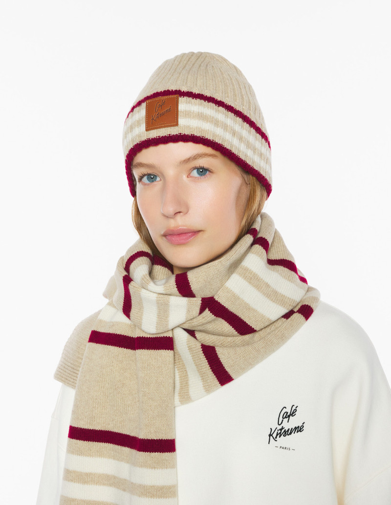 Maison Kitsuné WOOL STRIPED BEANIE outlook
