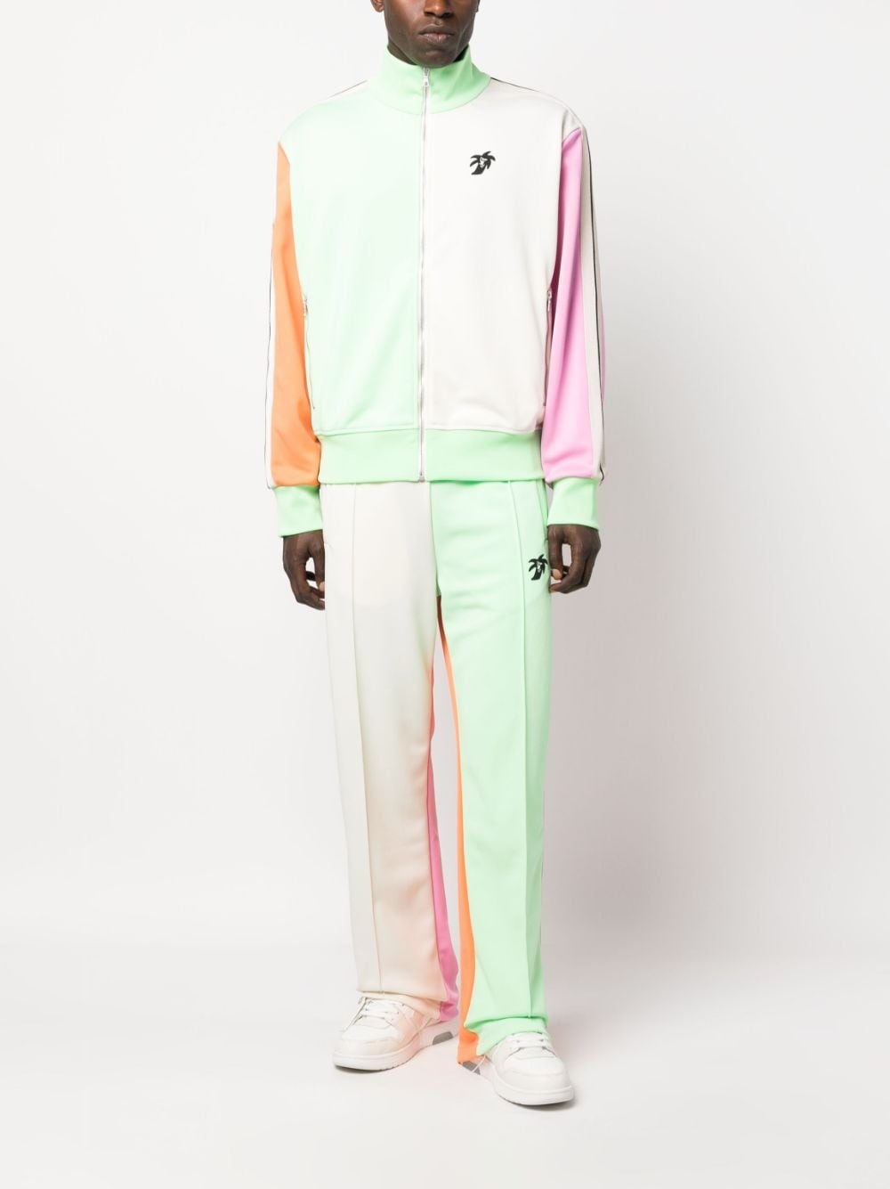 colourblock logo-print track jacket - 3