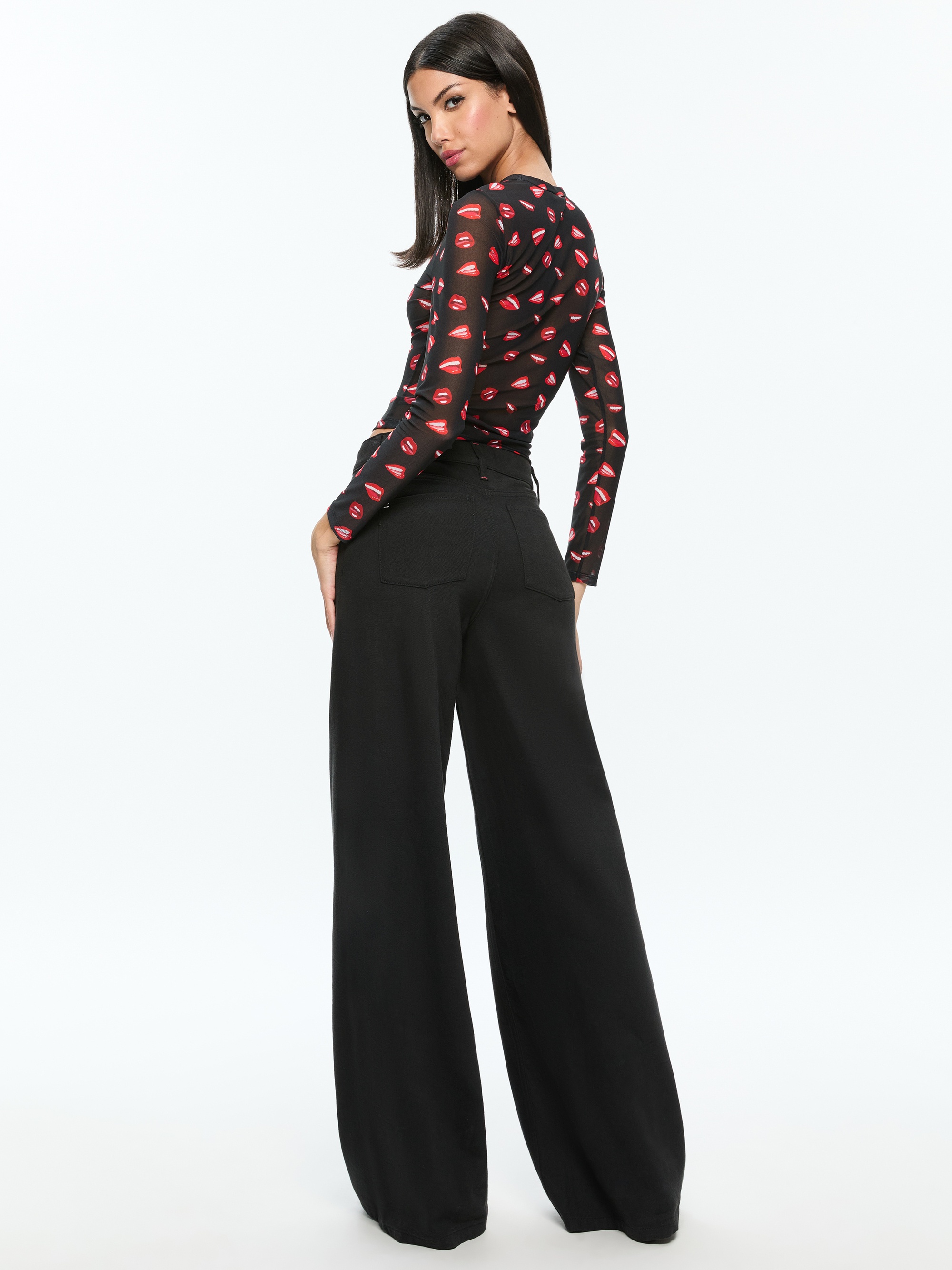 A+O X TOM WESSELMANN DELAINA MESH LONG SLEEVE TOP - 4