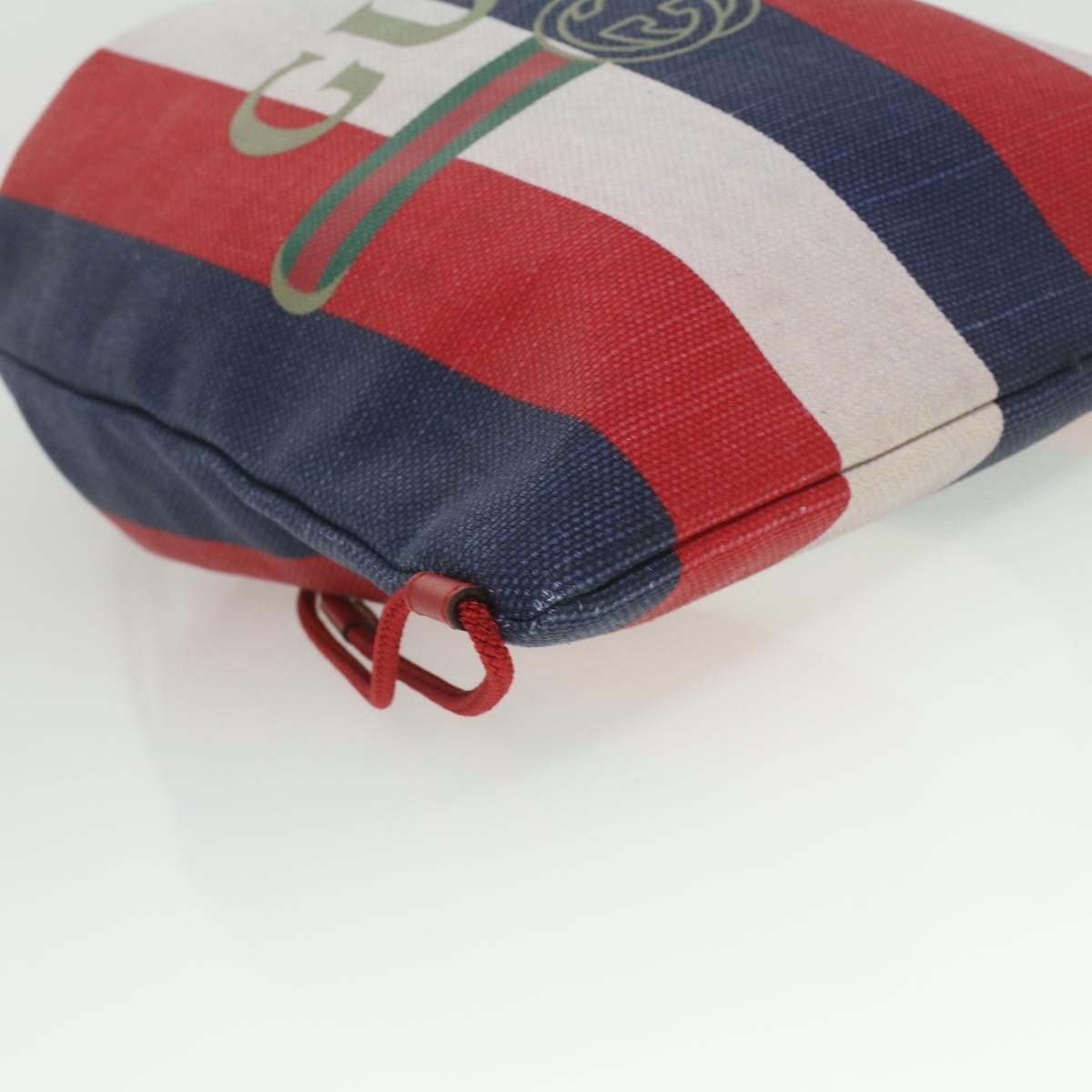 GUCCI Web Sherry Line Backpack Canvas Tricolor Red Blue Green - 9