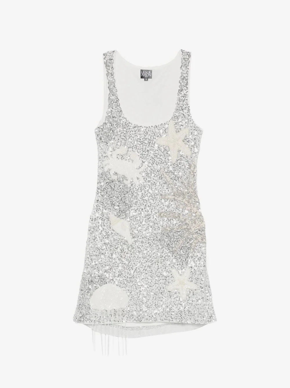 Mermaid sequin-embellished mini dress - 1
