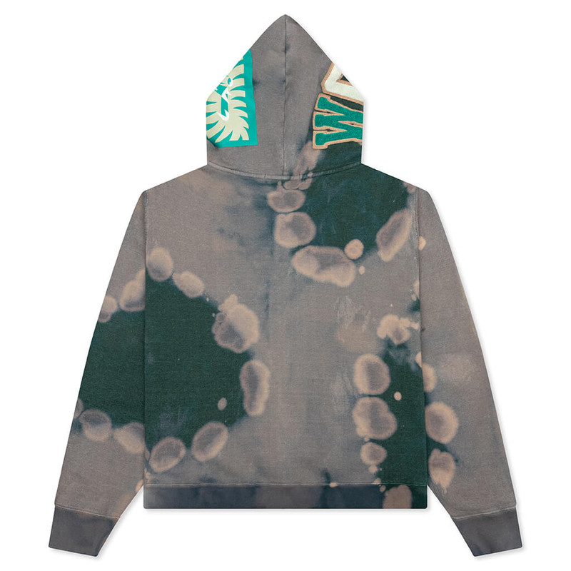 A BATHING APE® HAND DYE SHARK FULL ZIP HOODIE - GREEN outlook