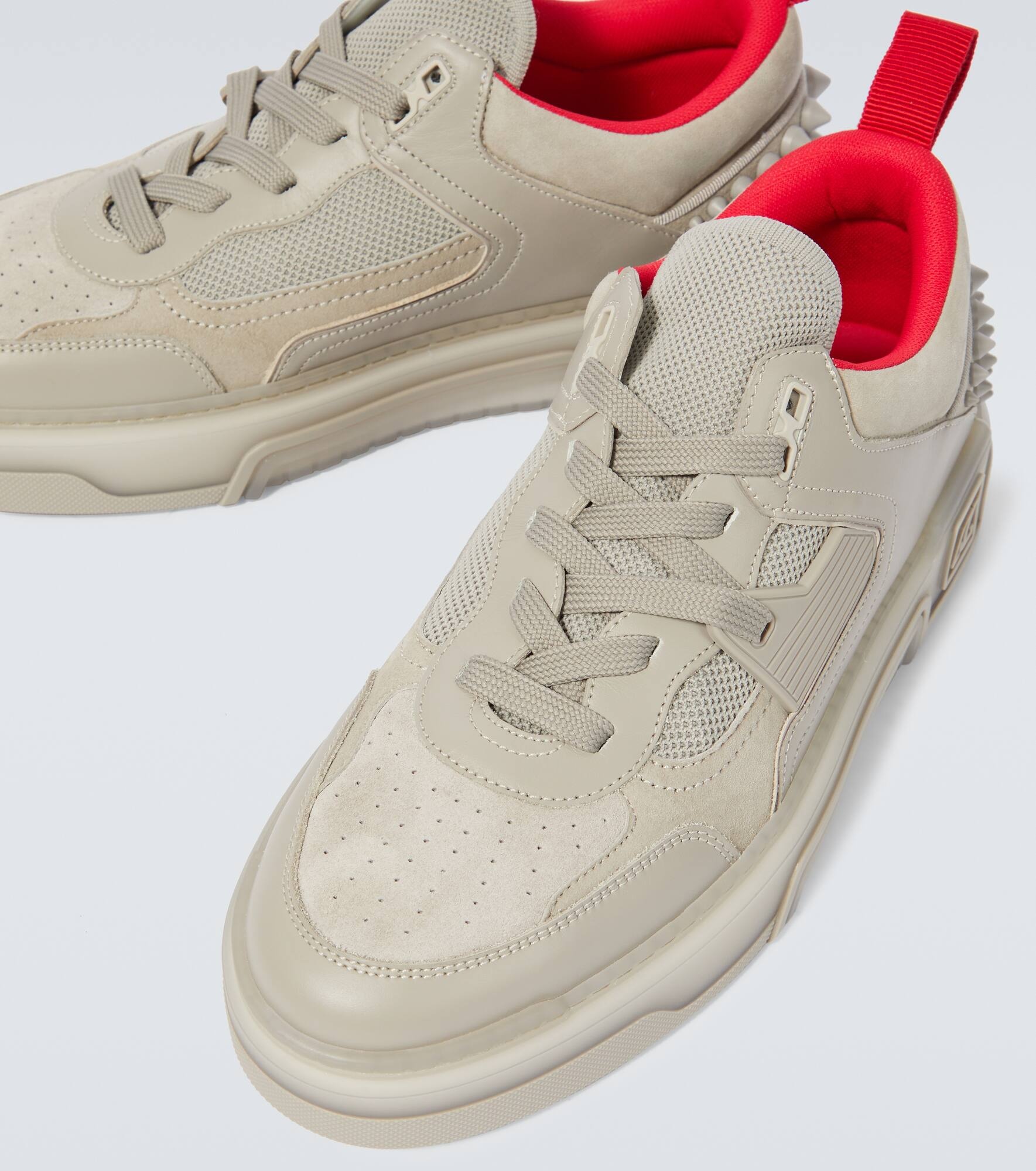 Astroloubi leather and suede sneakers - 3