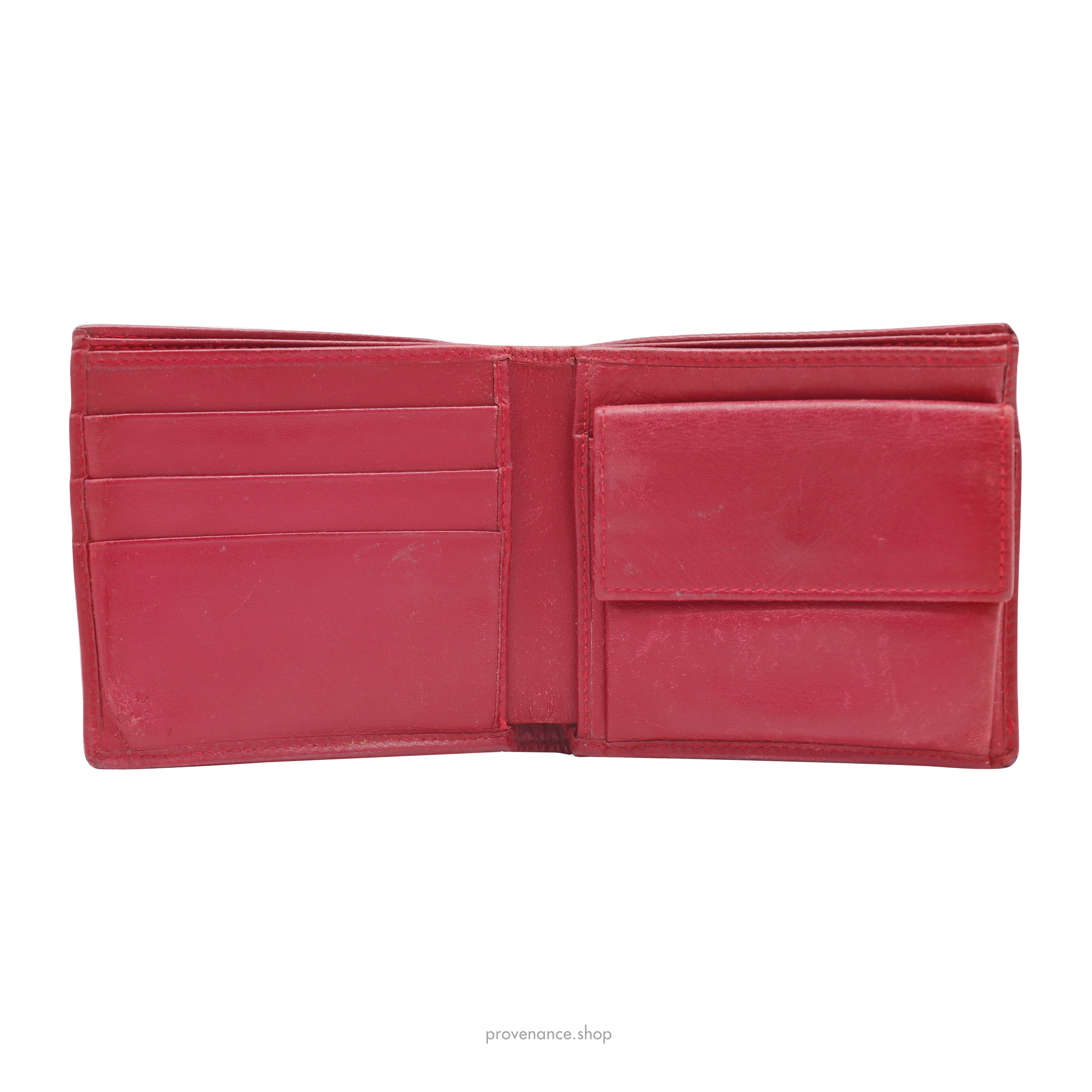 Gucci GG Canvas Bifold Wallet - Red - 5