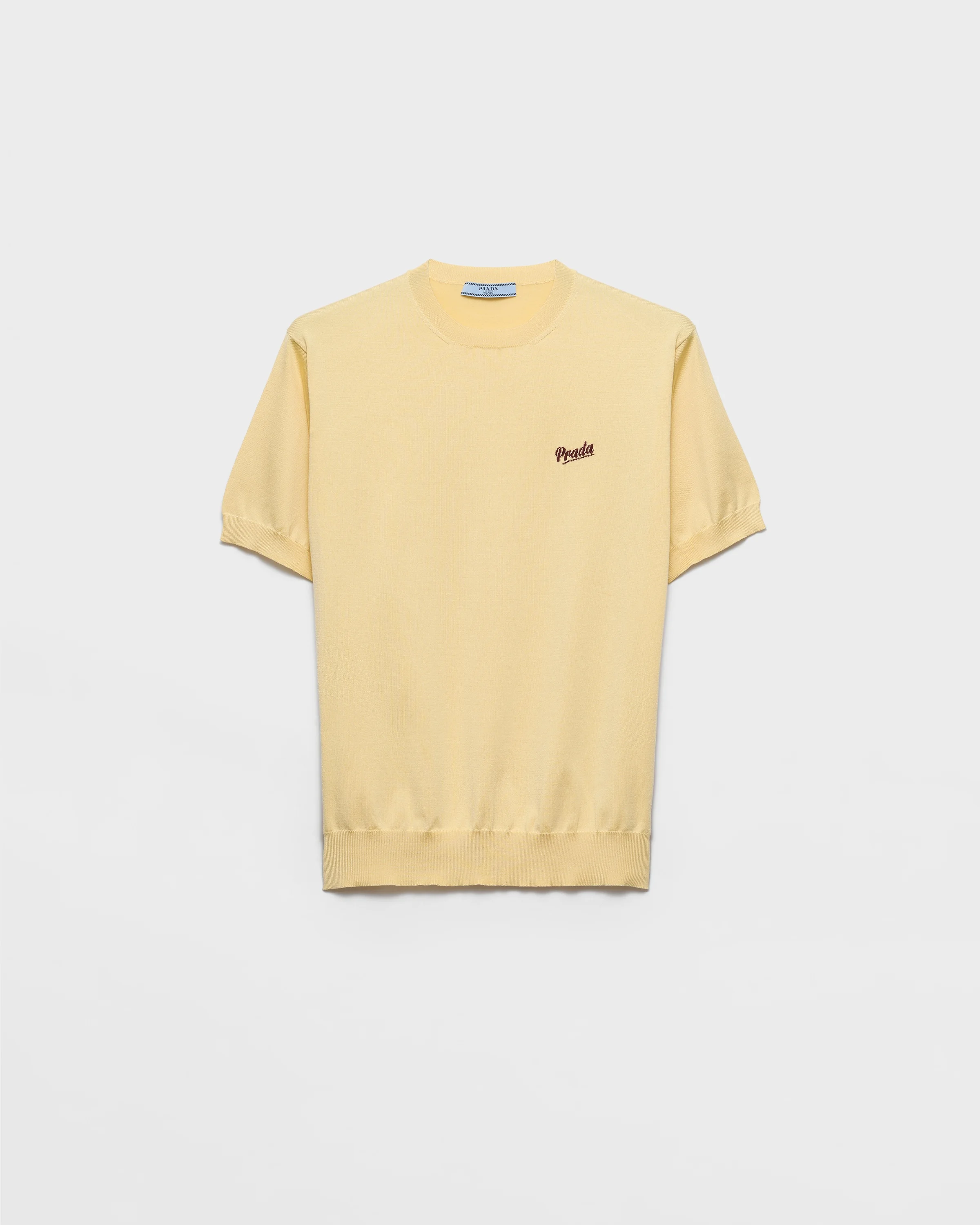 Silk crew-neck sweater - 1