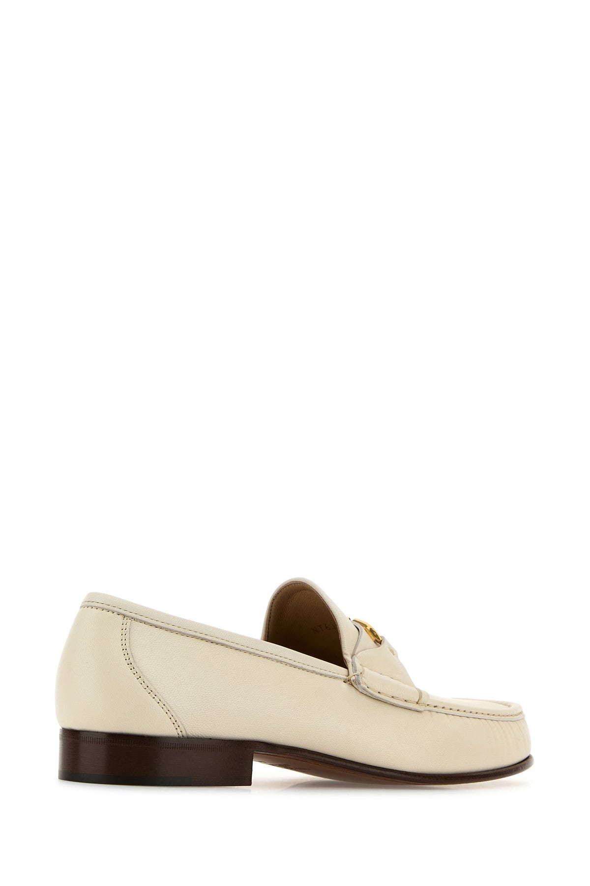 Ivory leather VLogo Signature loafers - 3