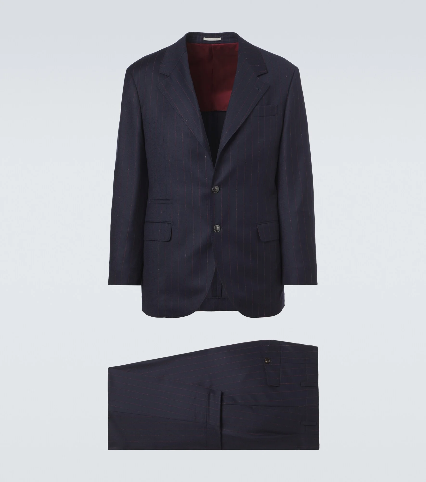 Pinstripe virgin wool suit - 1