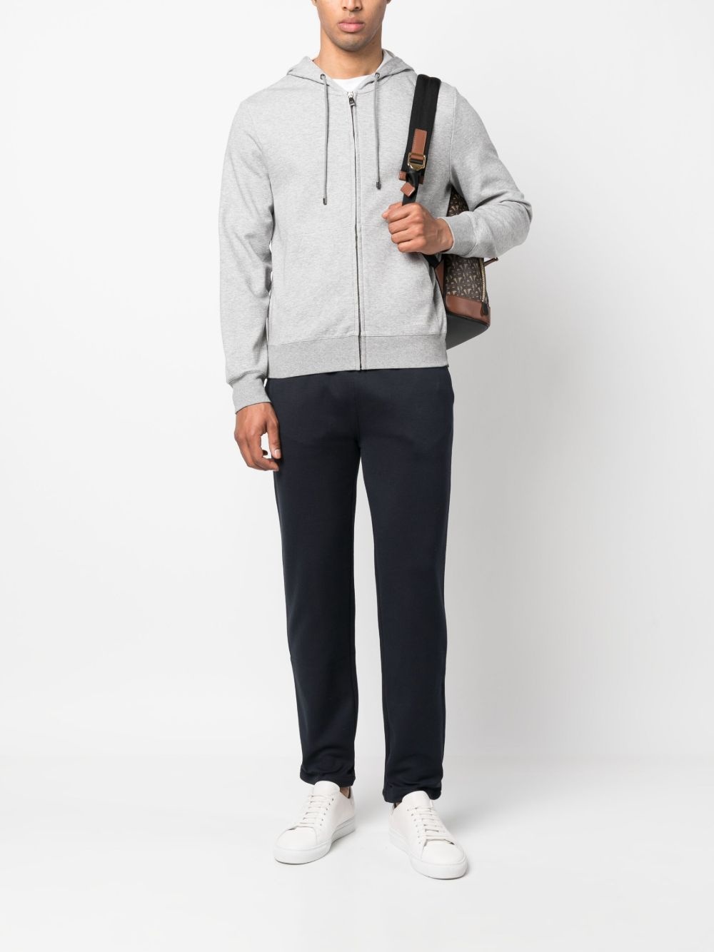 drawstring cotton track pants - 2