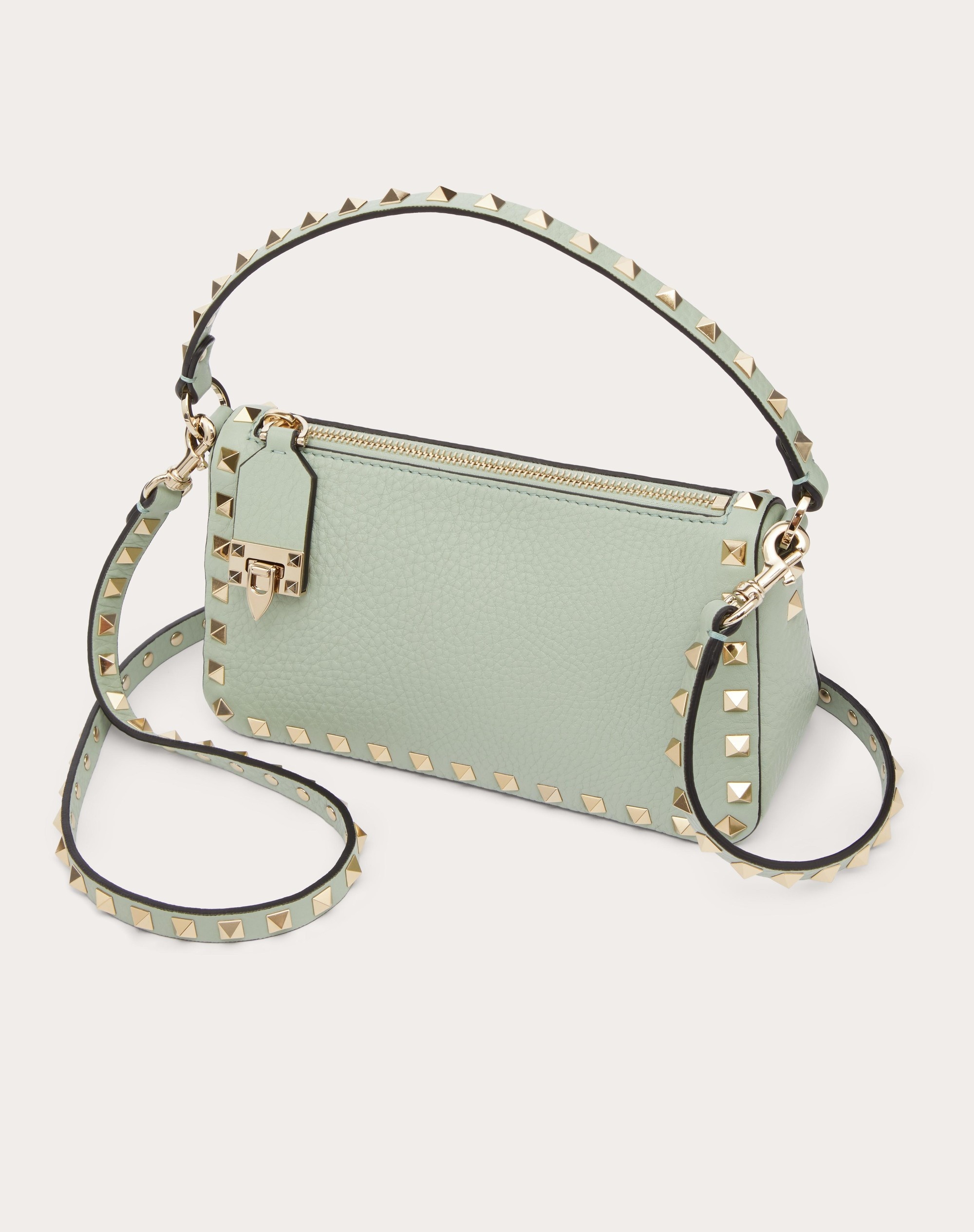 SMALL ROCKSTUD GRAINY CALFSKIN CROSSBODY BAG - 6