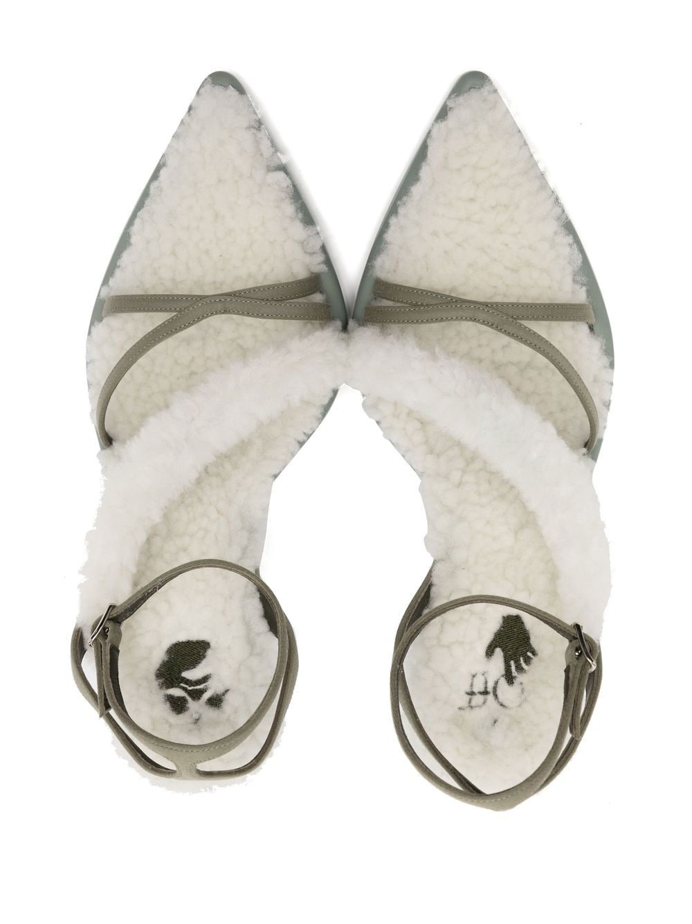 Allen shearling sandals - 4