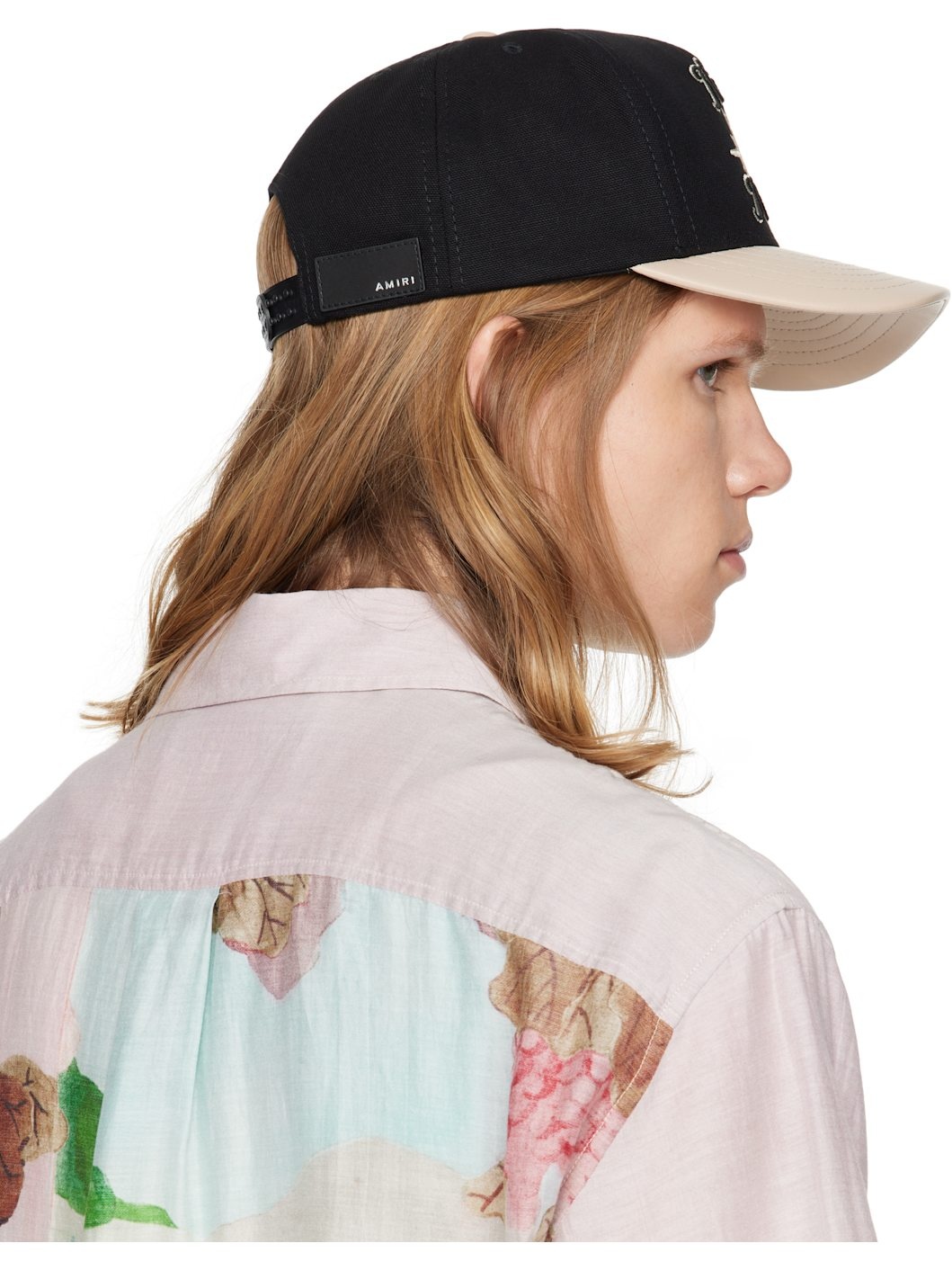 Black & Beige Three Star Varsity Cap - 3