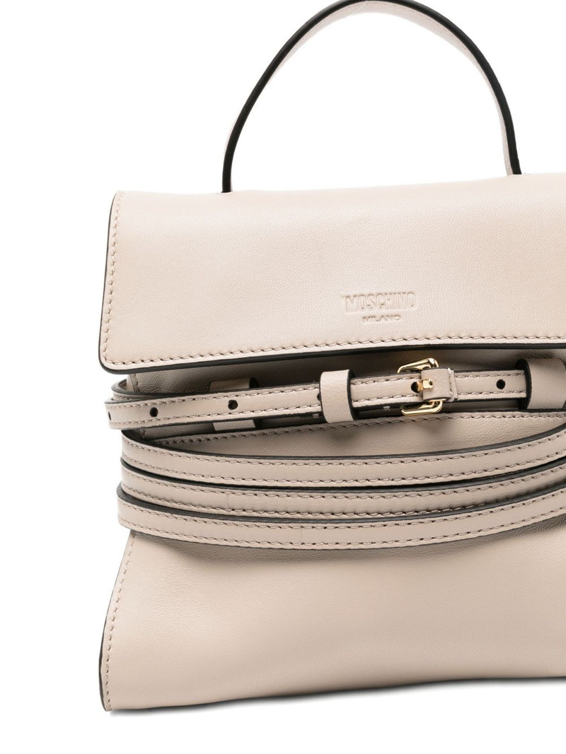 small Tie Me flap-buckle leather bag 4