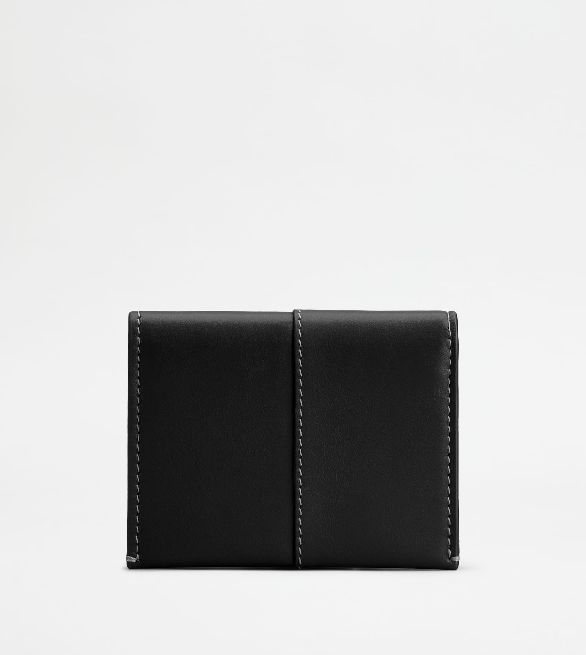 CARD HOLDER IN LEATHER - BLACK - 2
