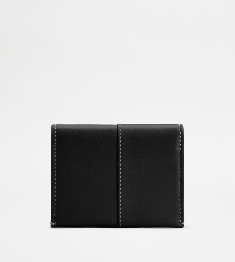 CARD HOLDER IN LEATHER - BLACK 2