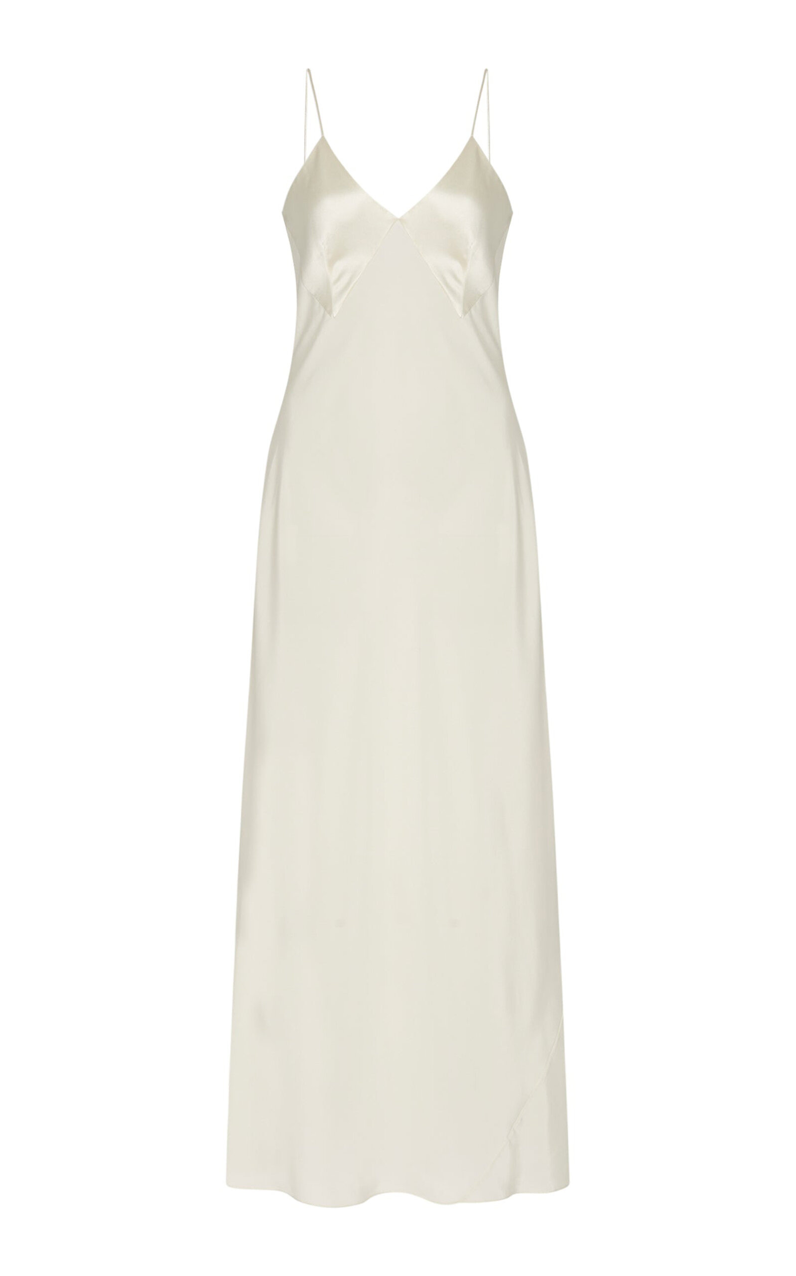 Silk Slip Dress off-white - 1