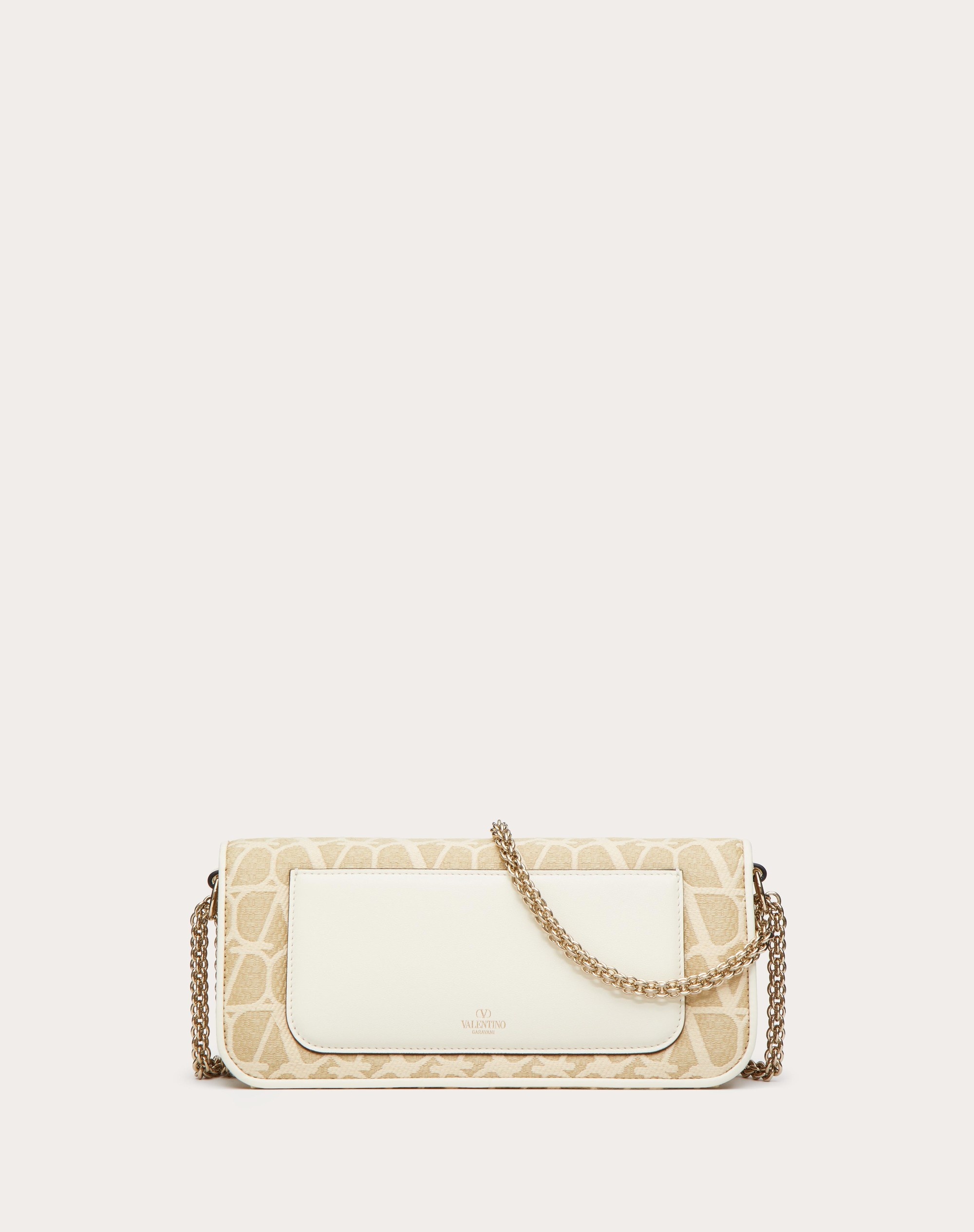 VALENTINO GARAVANI LOCÒ TOILE ICONOGRAPHE RAFFIA SHOULDER BAG - 4