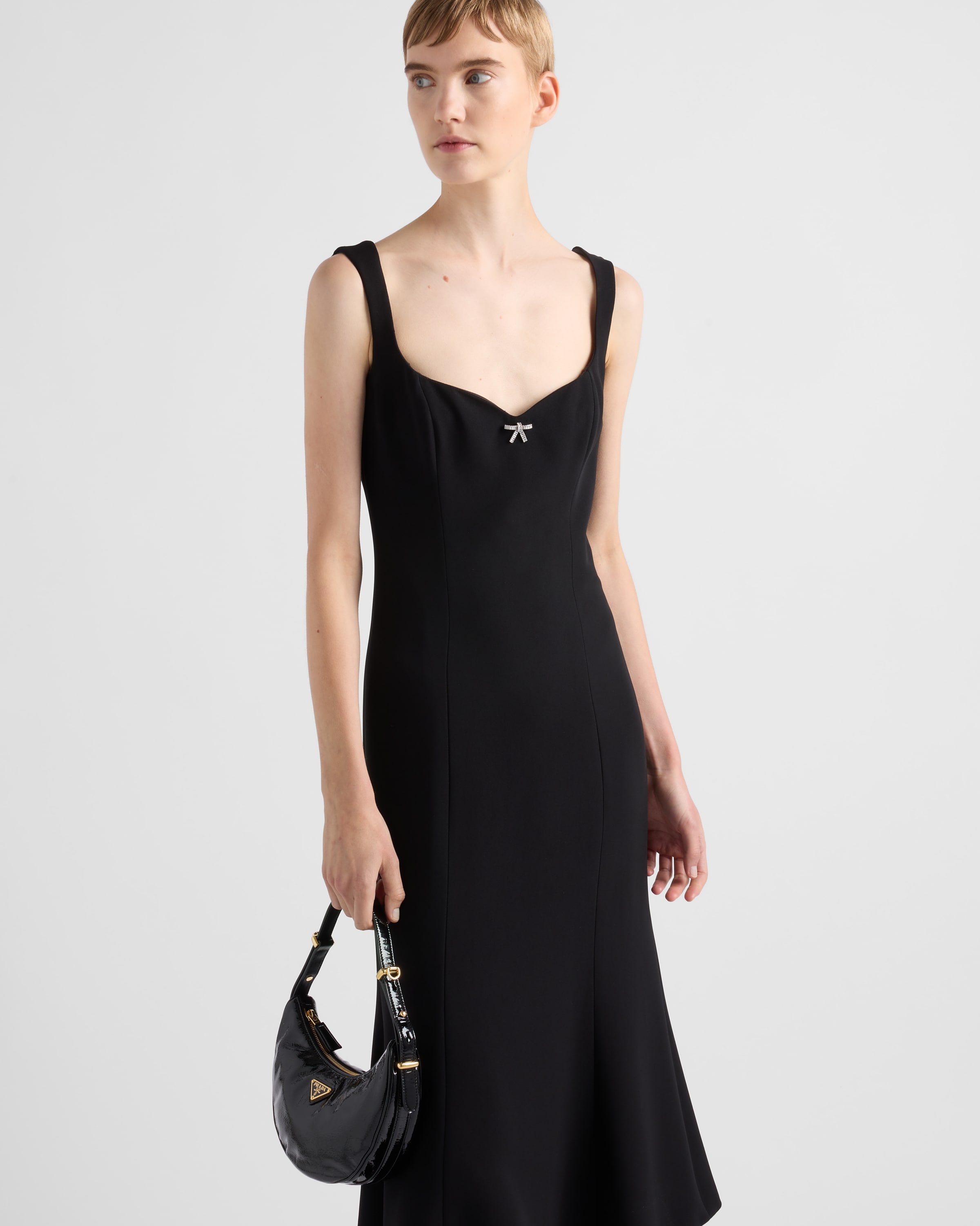 Embroidered cady dress - 3