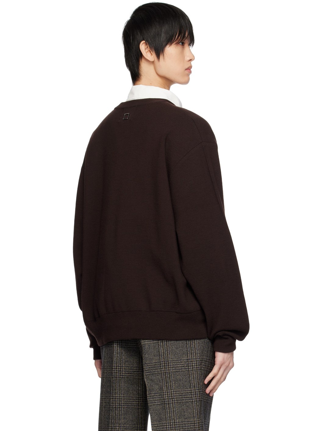 Brown Buttoned Cardigan - 3
