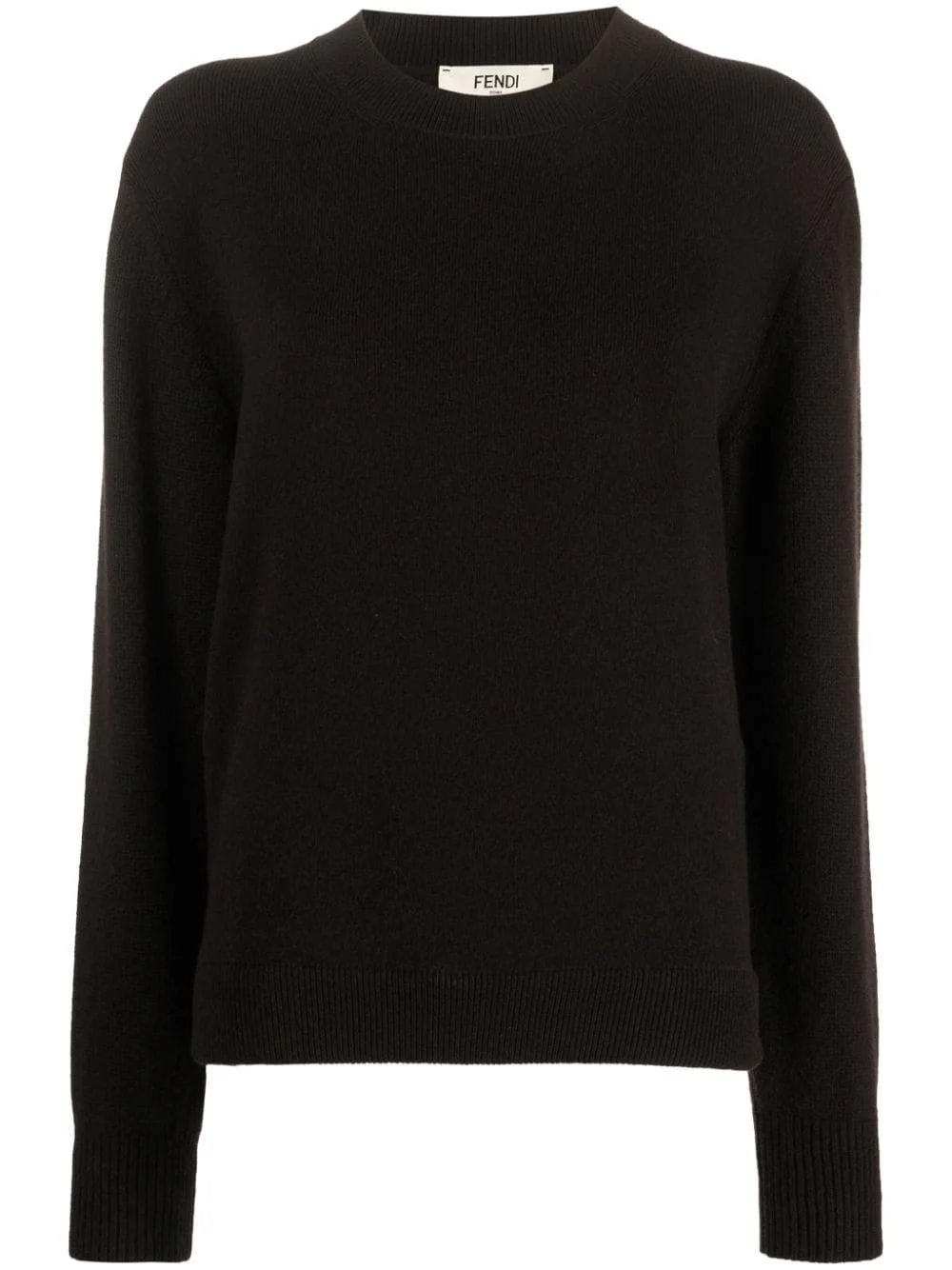 crew-neck long-sleeve jumper - 1