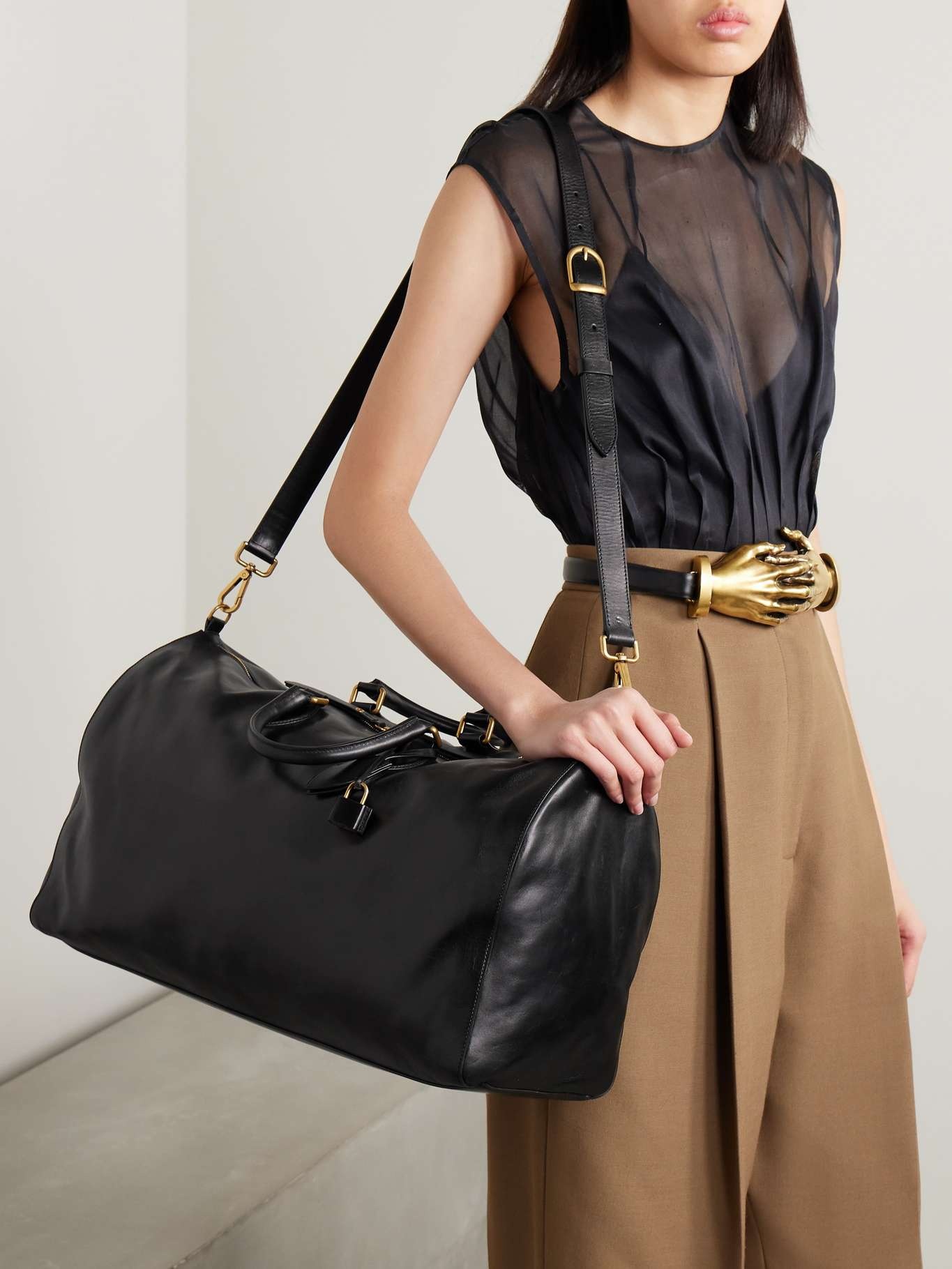 Pierre leather weekend bag - 6