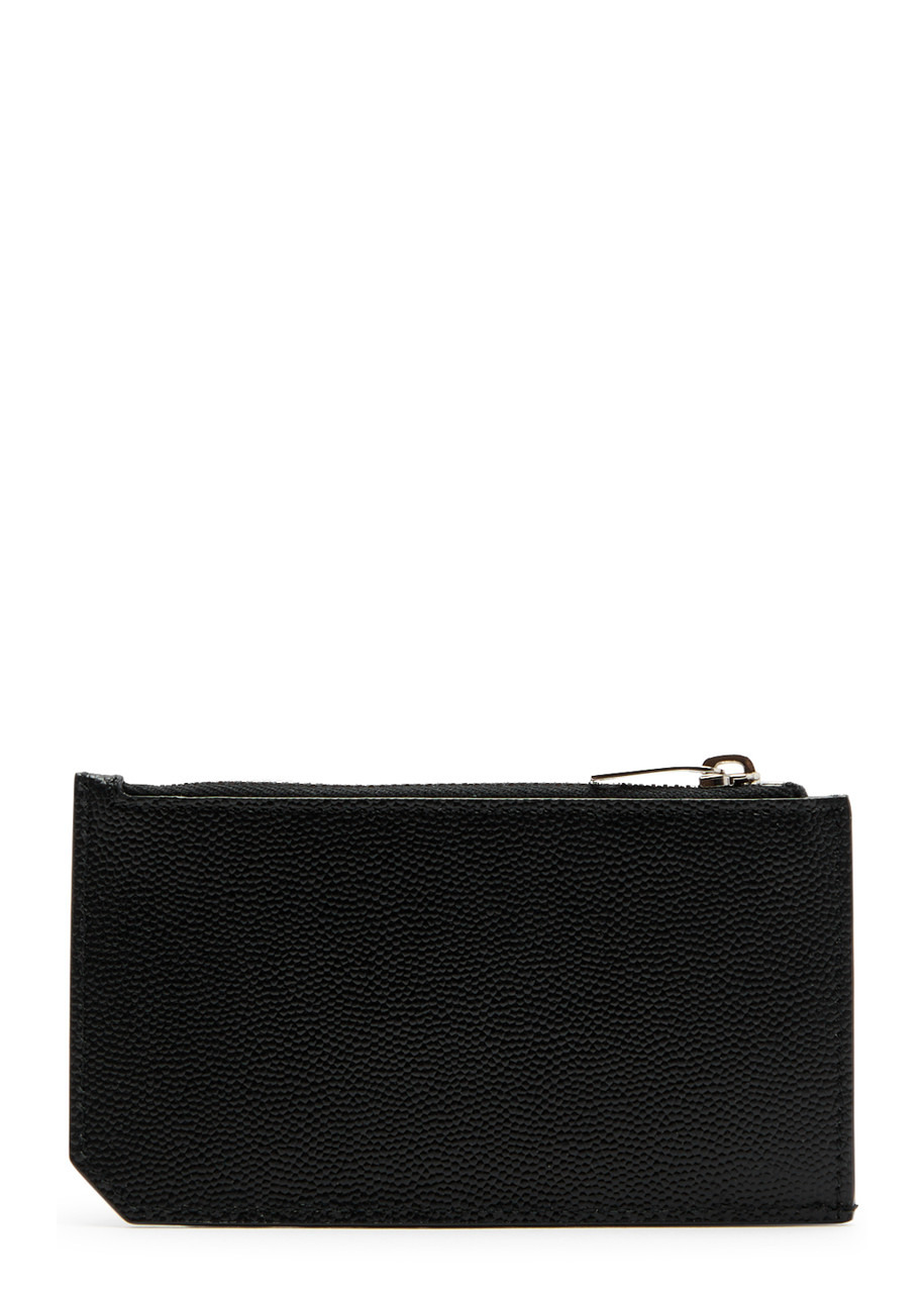 Logo pebbled leather wallet - 2